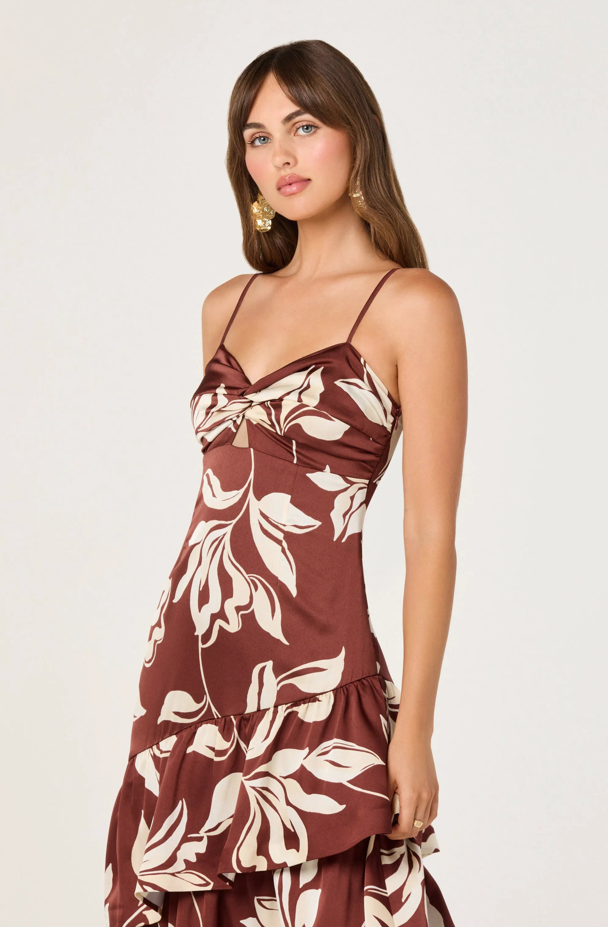 Brown floral