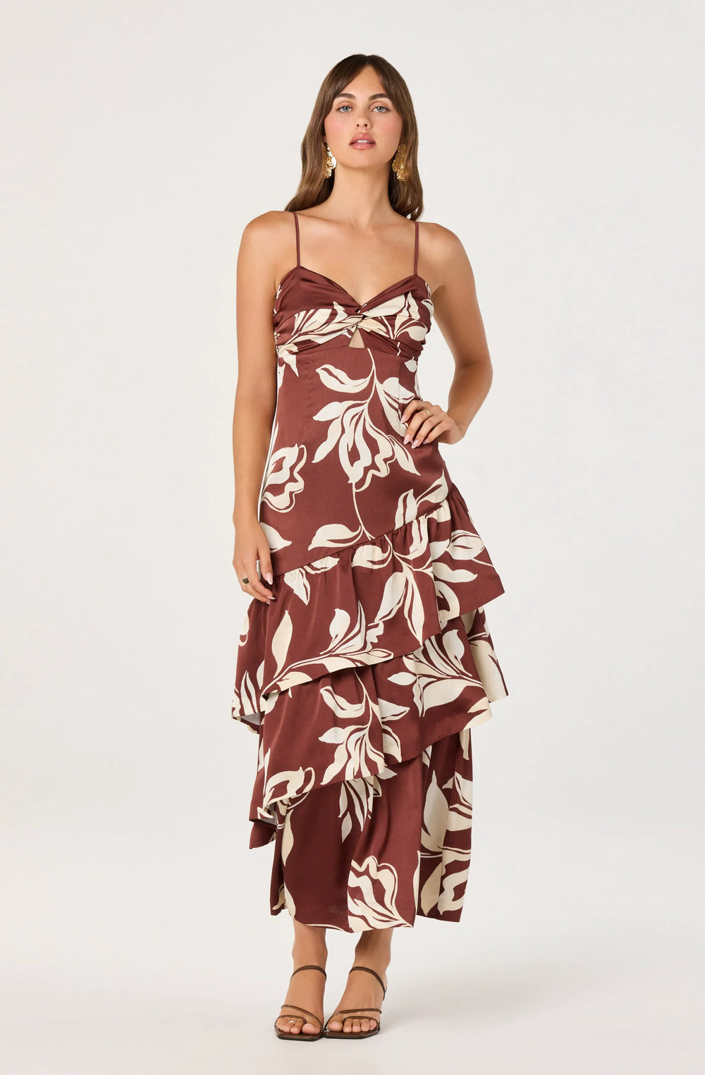 Brown floral
