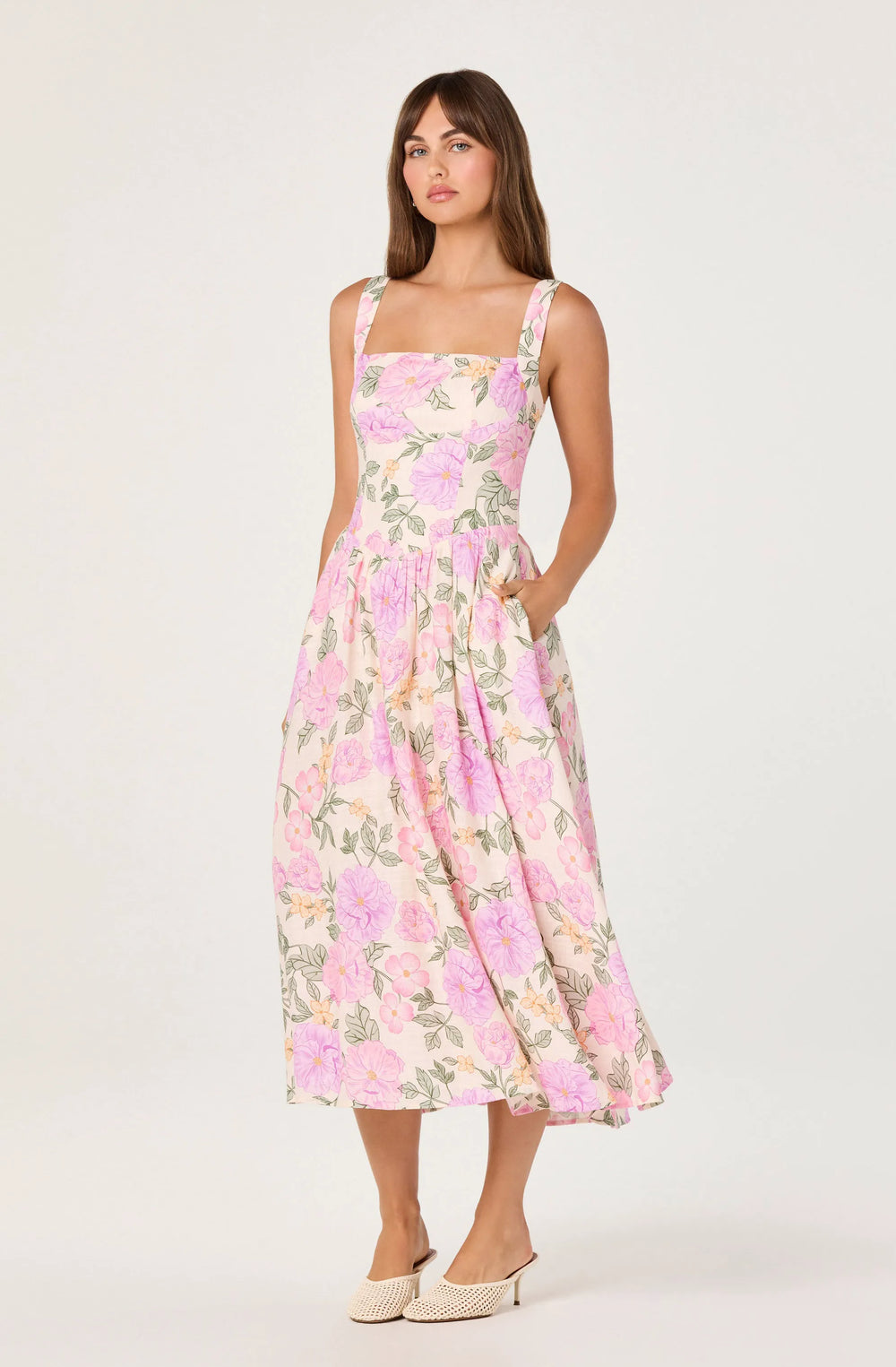 Pink lilac floral