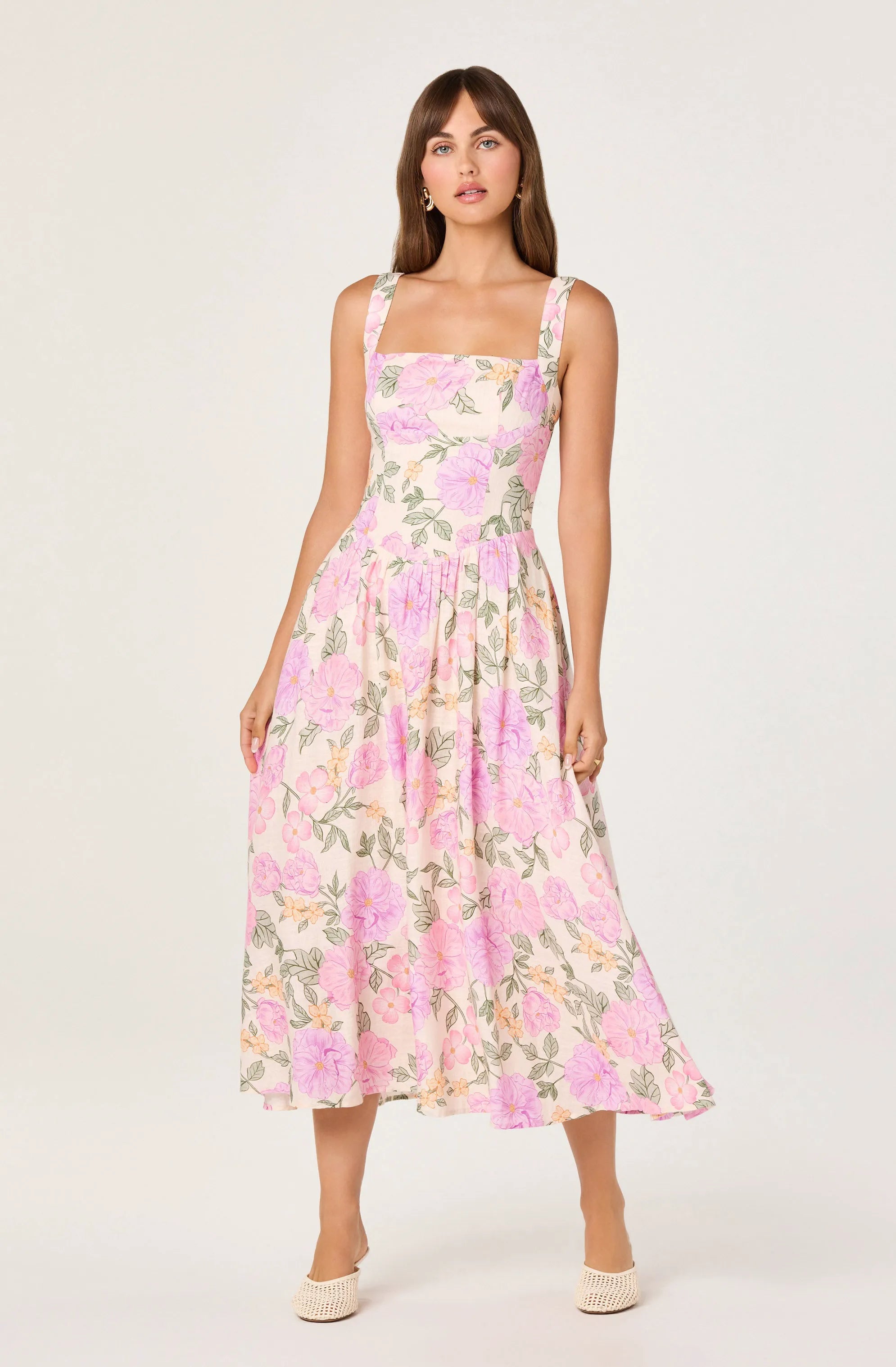 Pink lilac floral