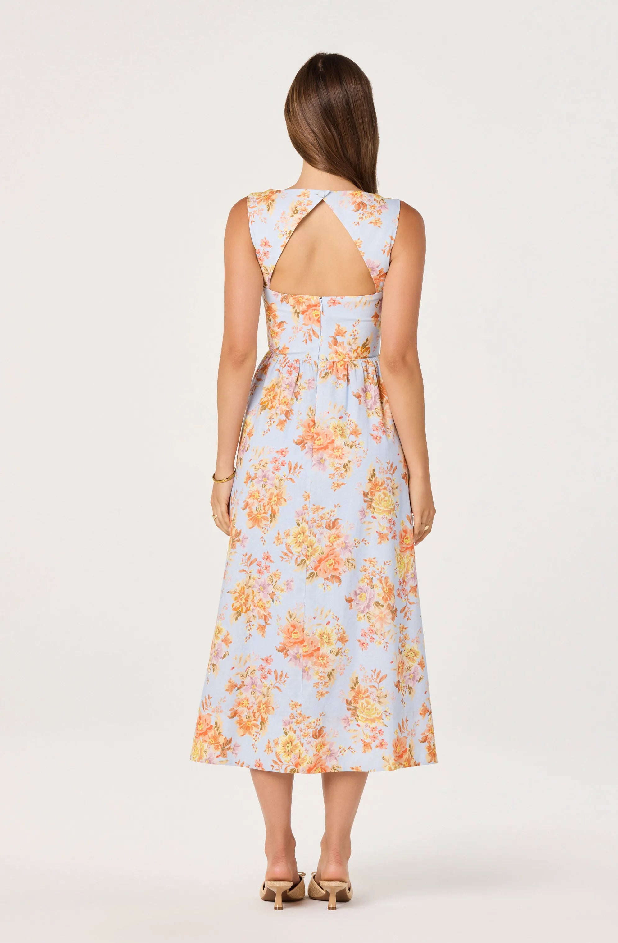 Blue garden floral