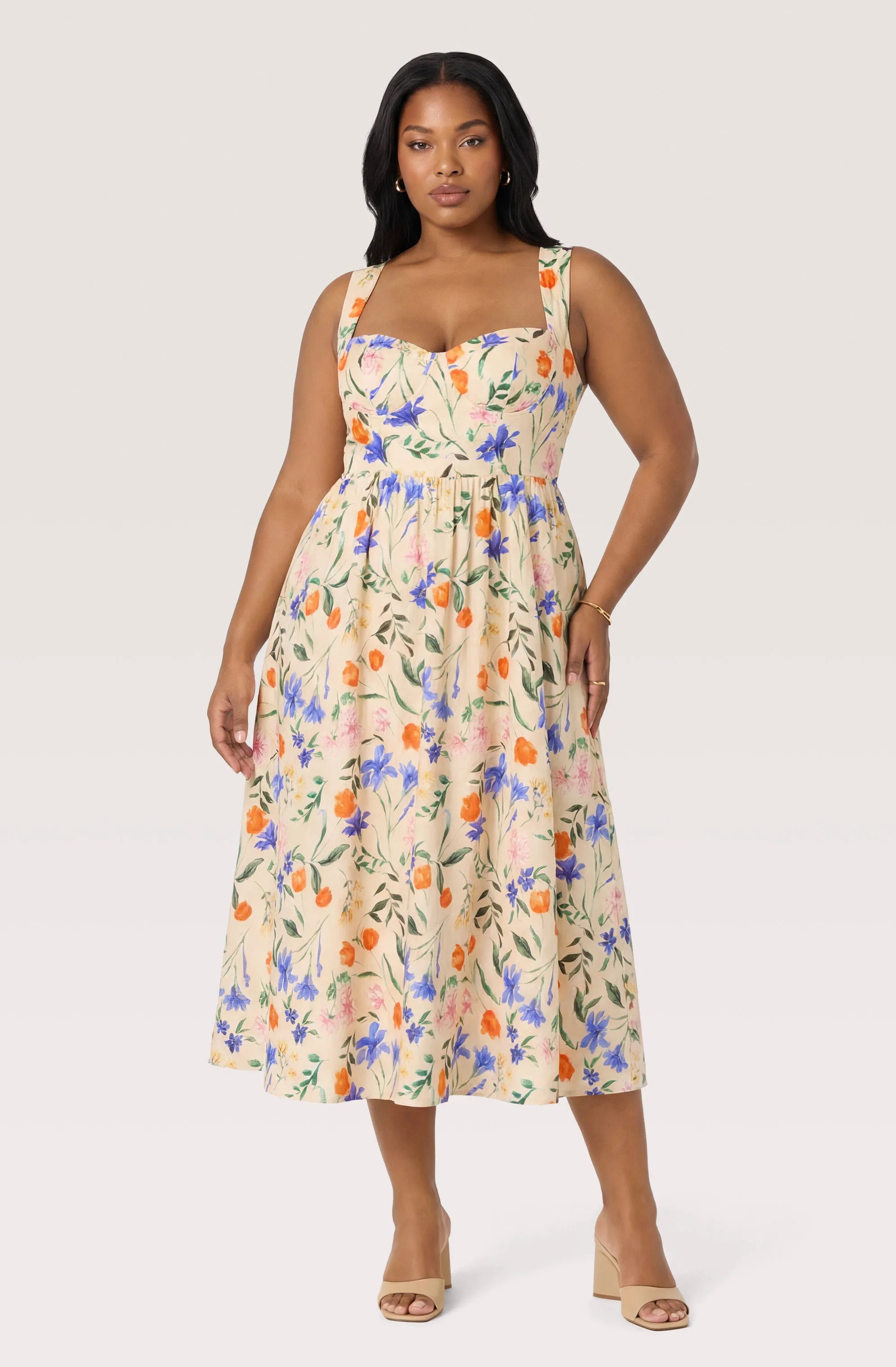 Plus Size - Bright bloom floral