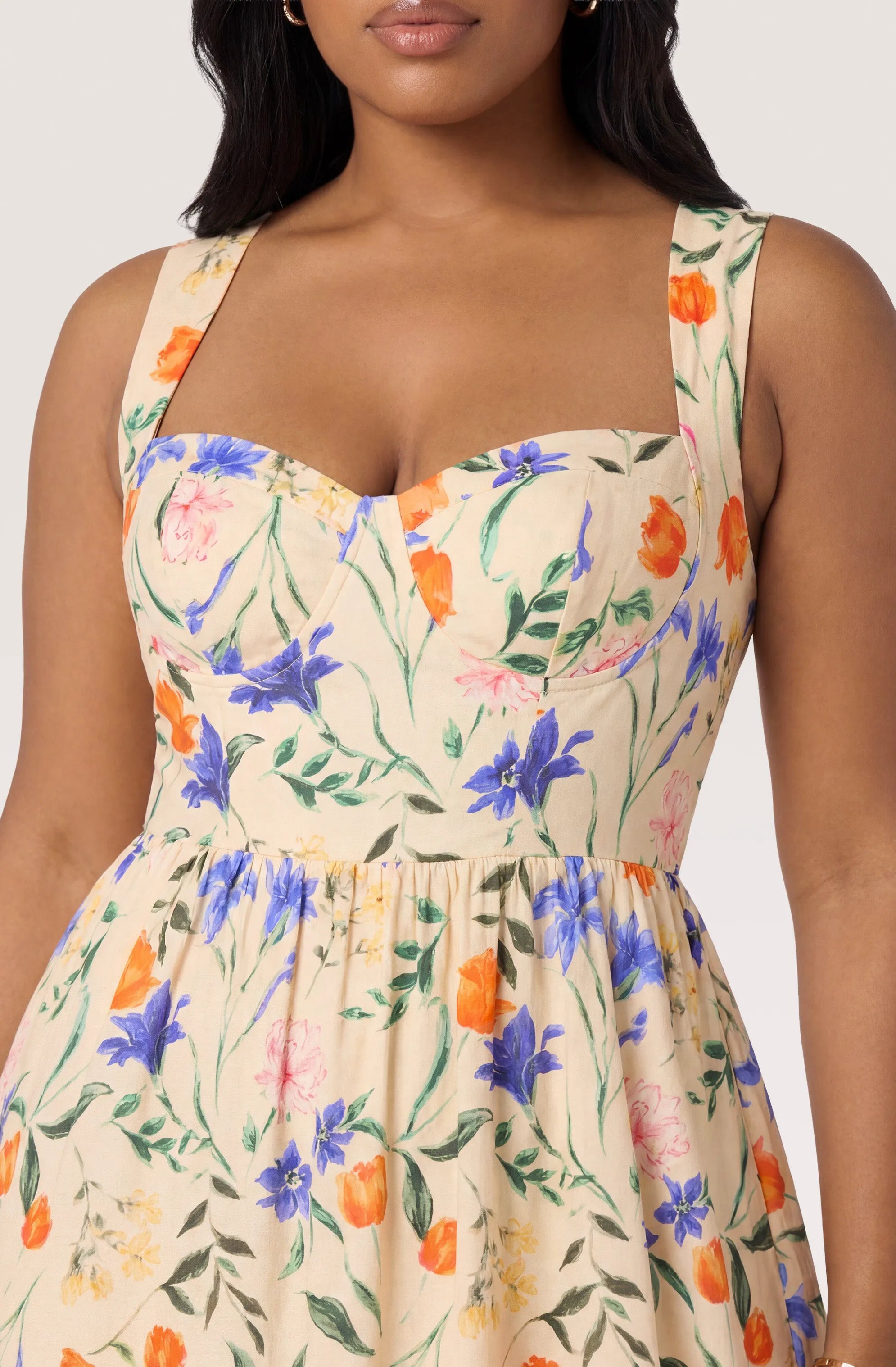 Plus Size - Bright bloom floral