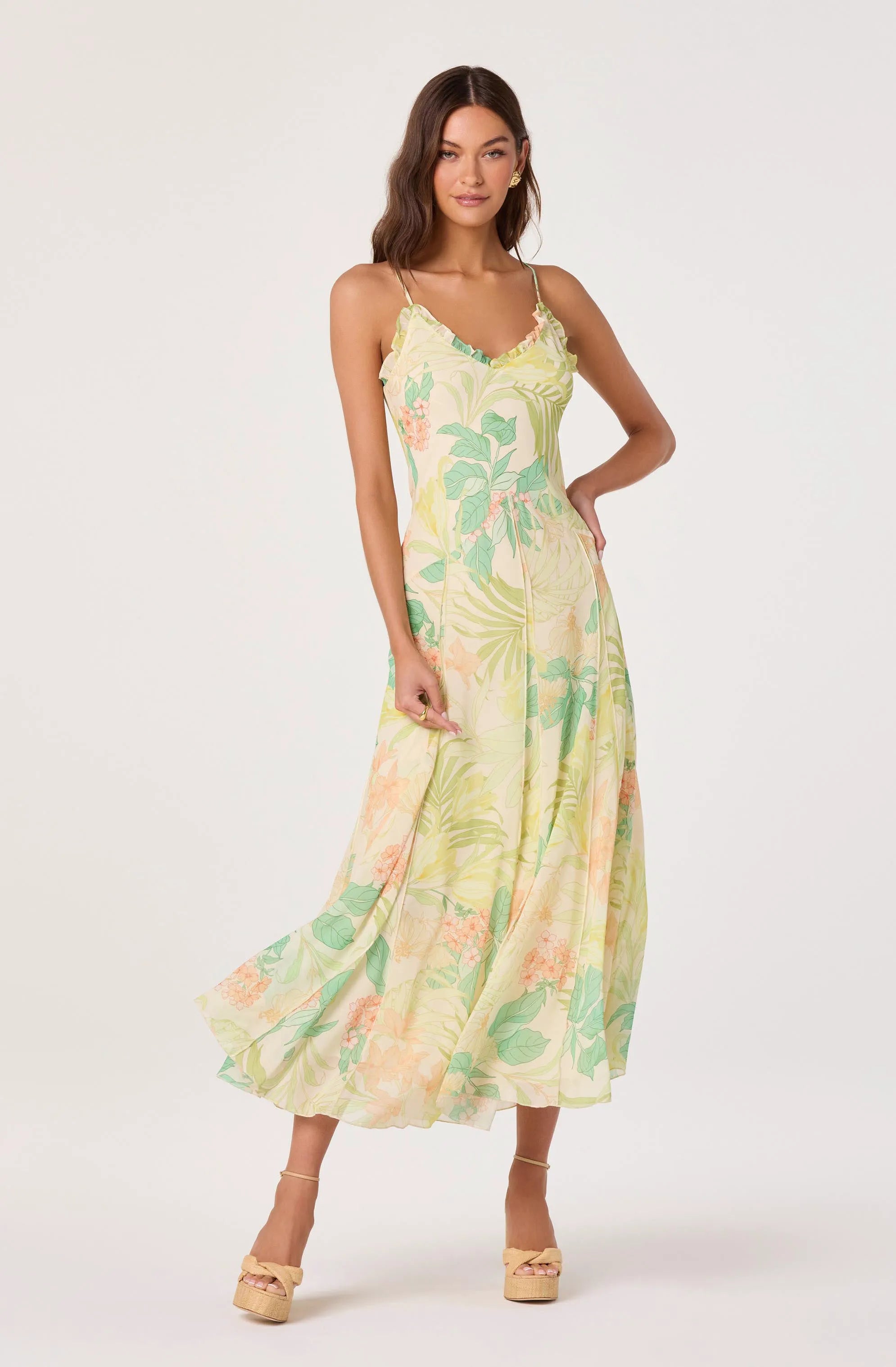 Green peach tropical