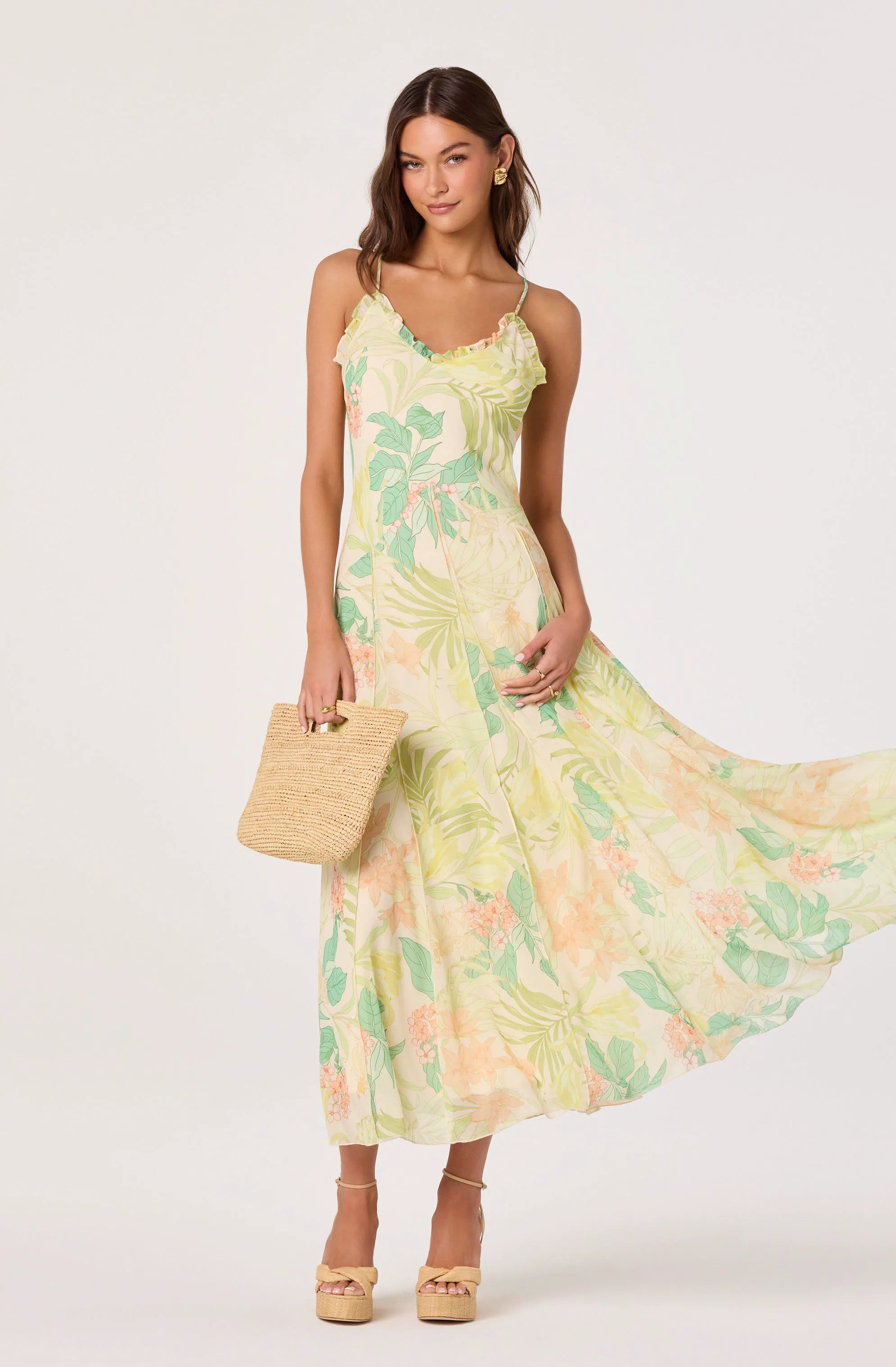 Green peach tropical