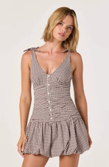 Brown gingham