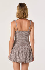 Brown gingham