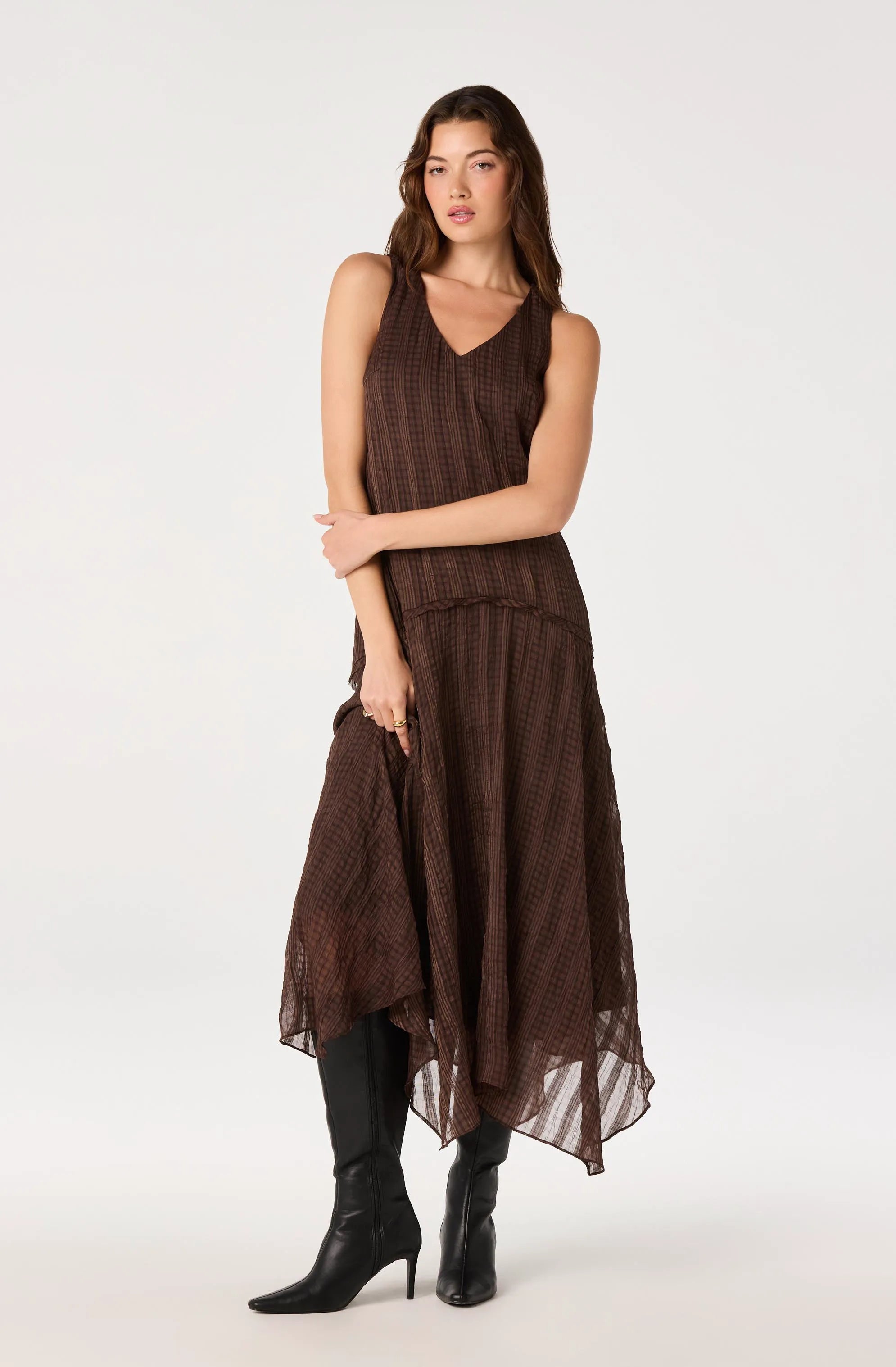 Brown plaid