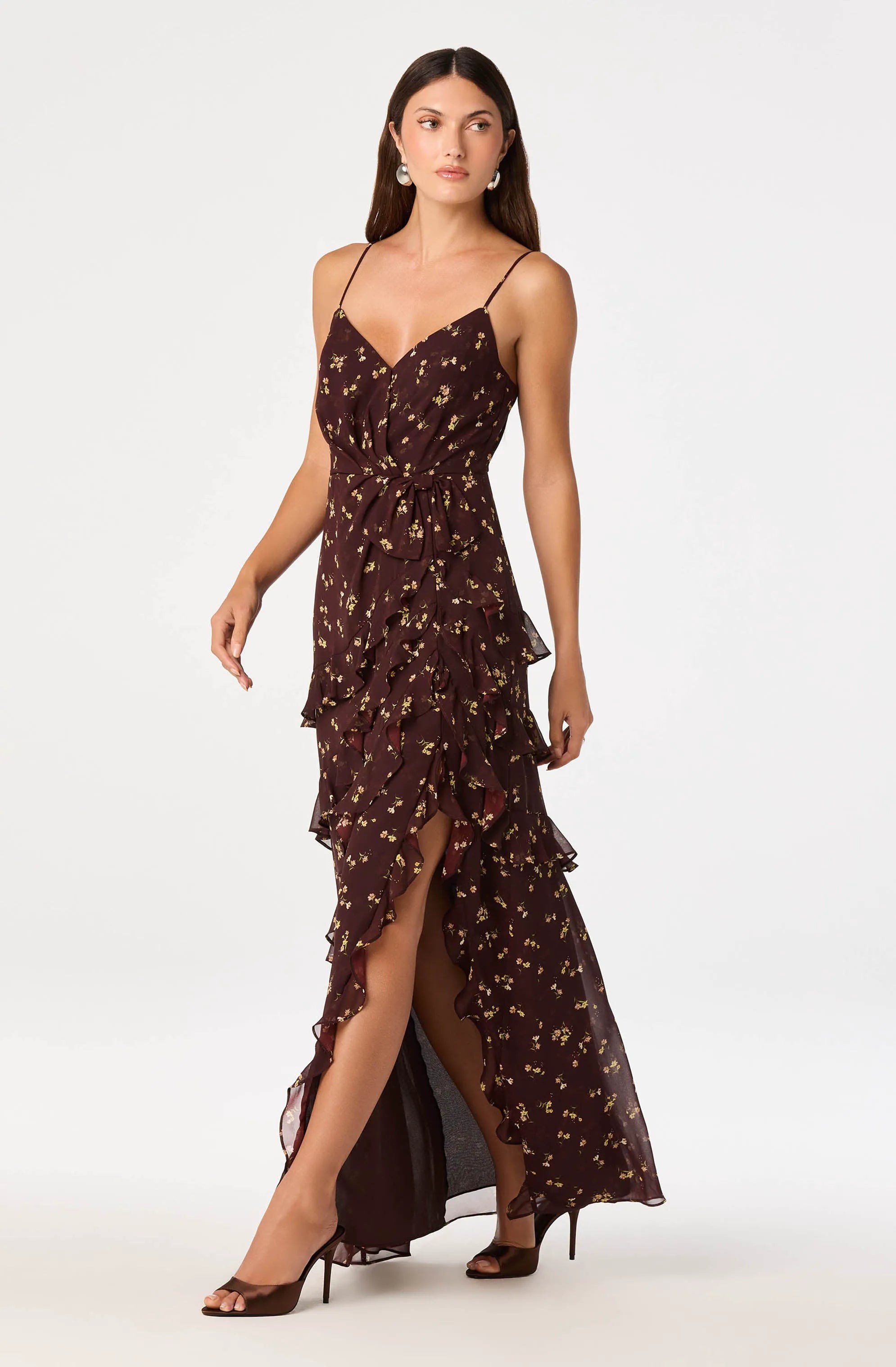 Brown floral
