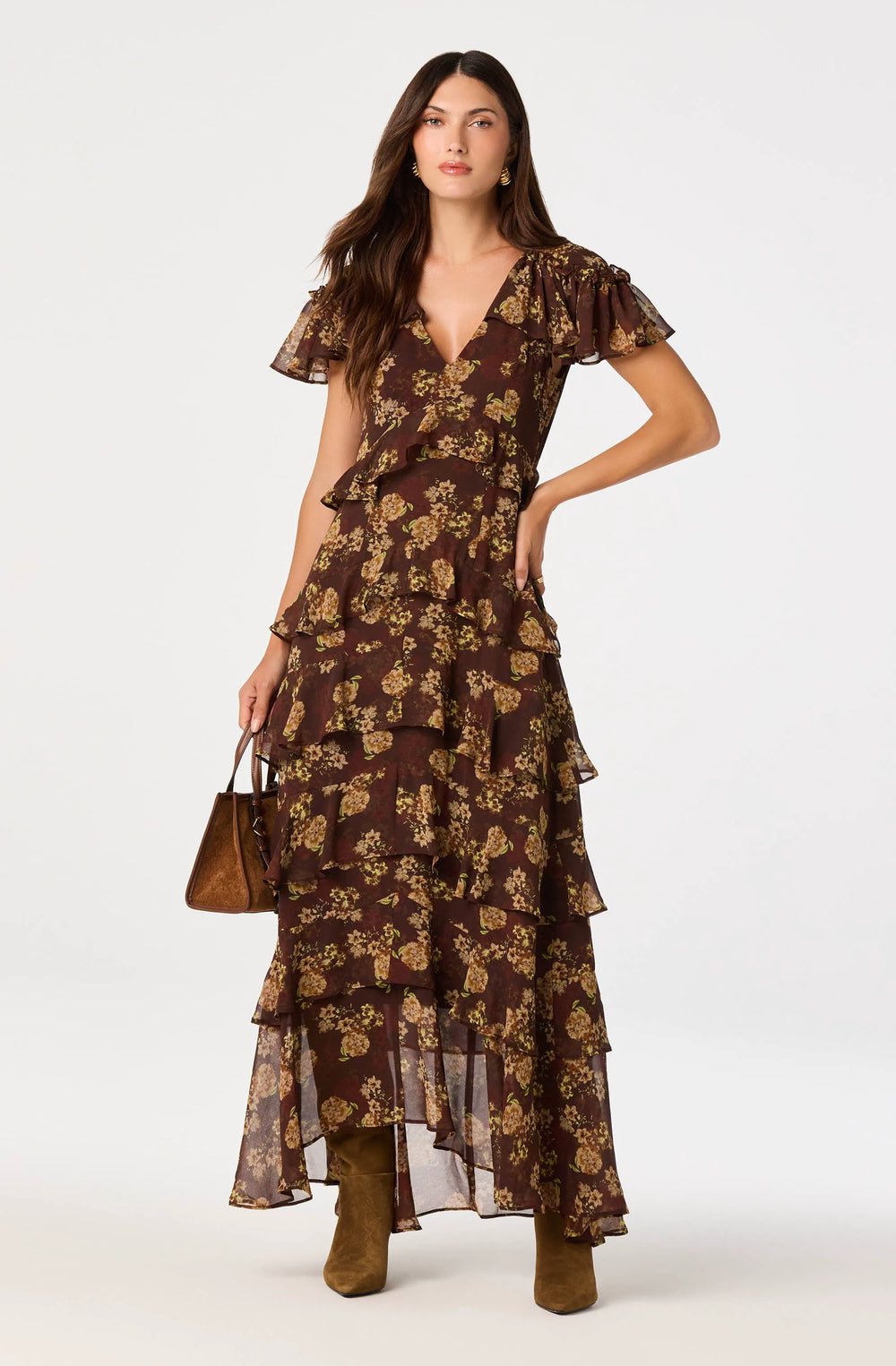 Brown floral