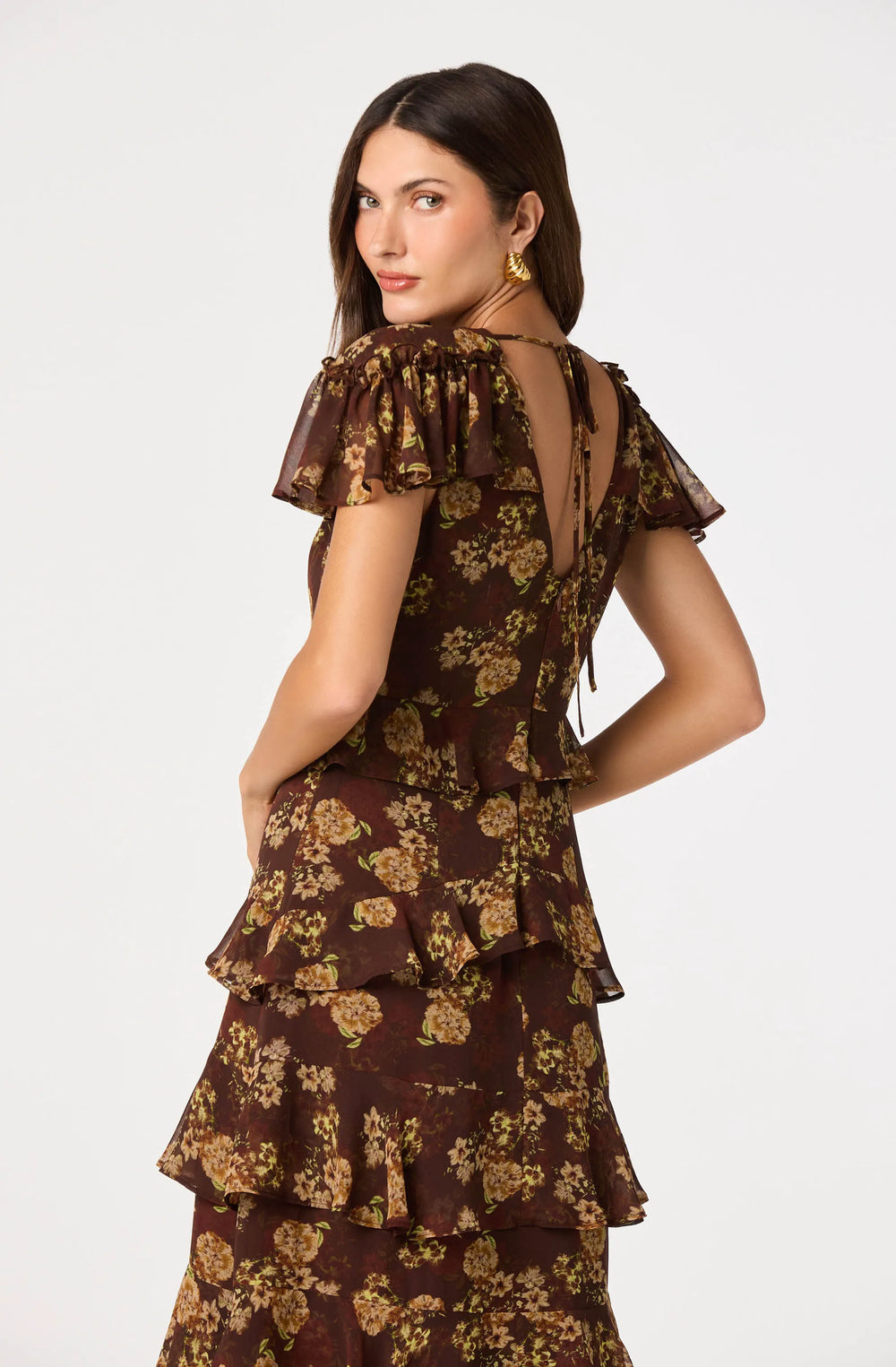 Brown floral