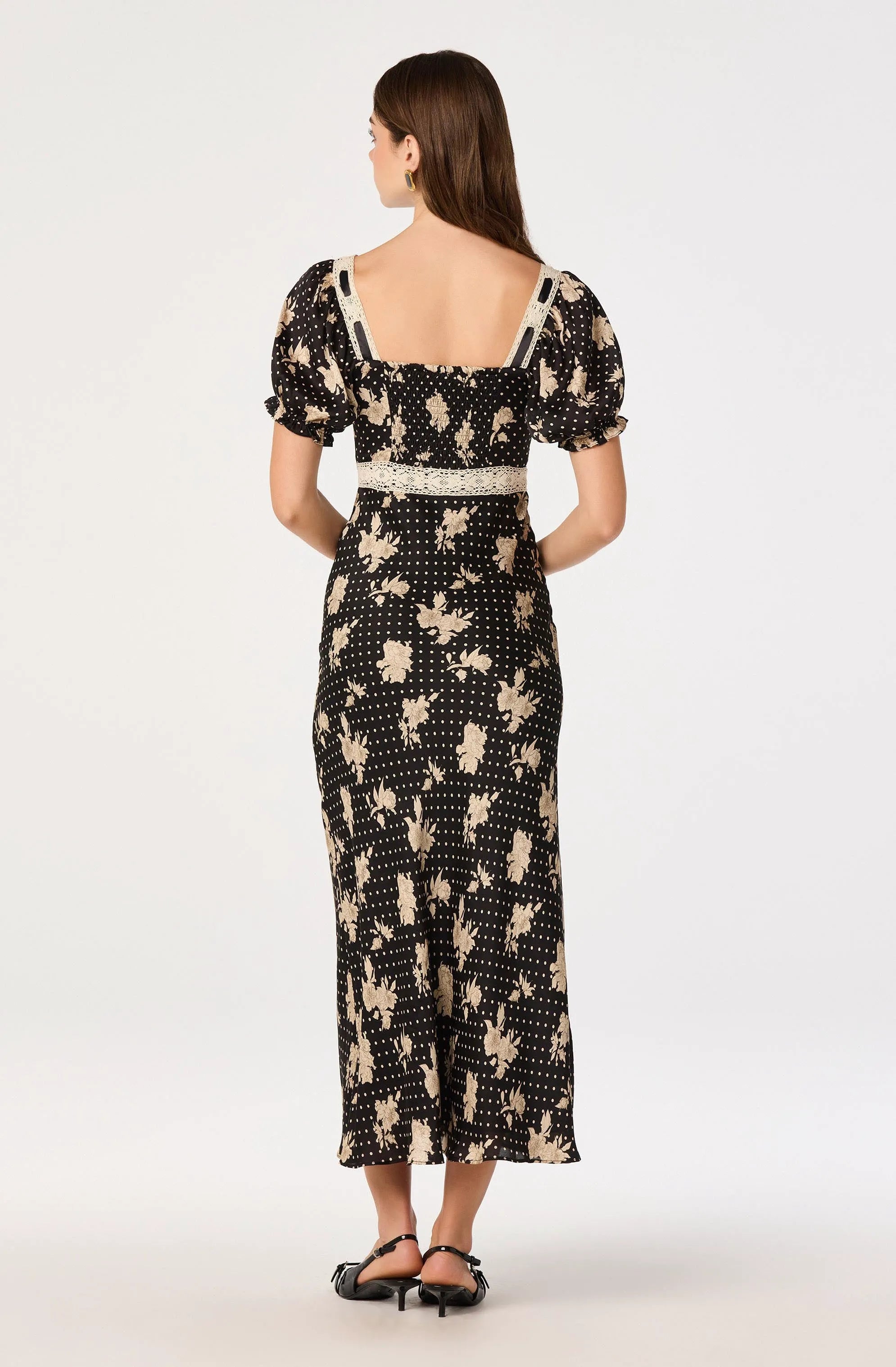 Black polka dot