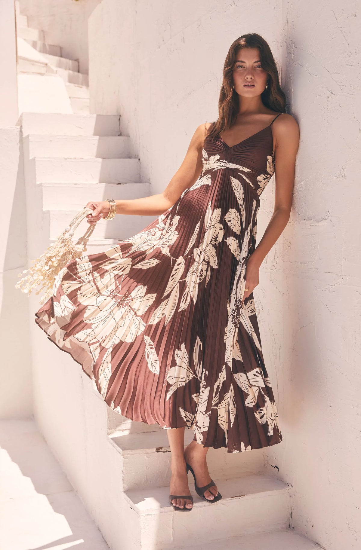 Brown floral