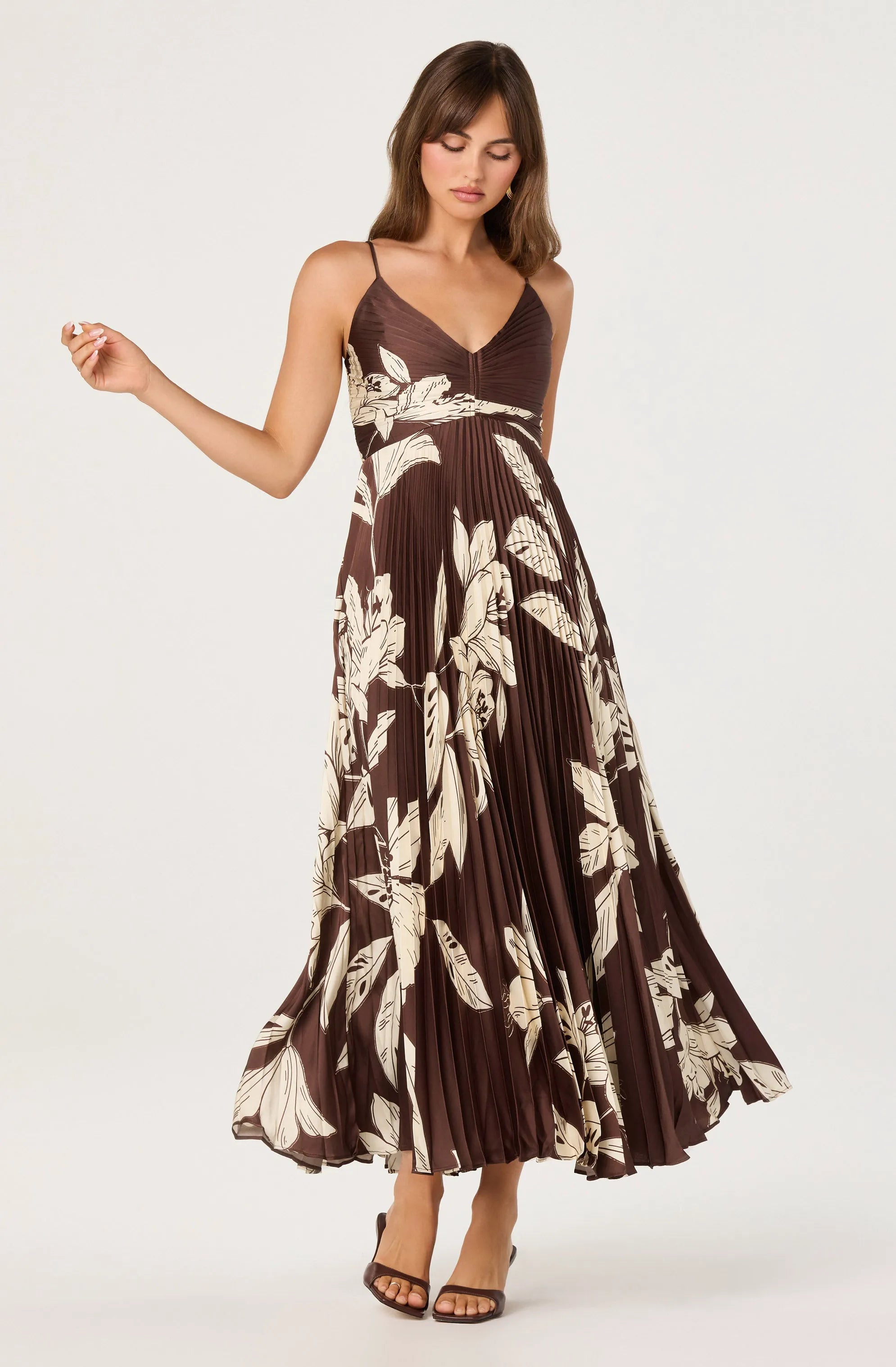 Brown floral