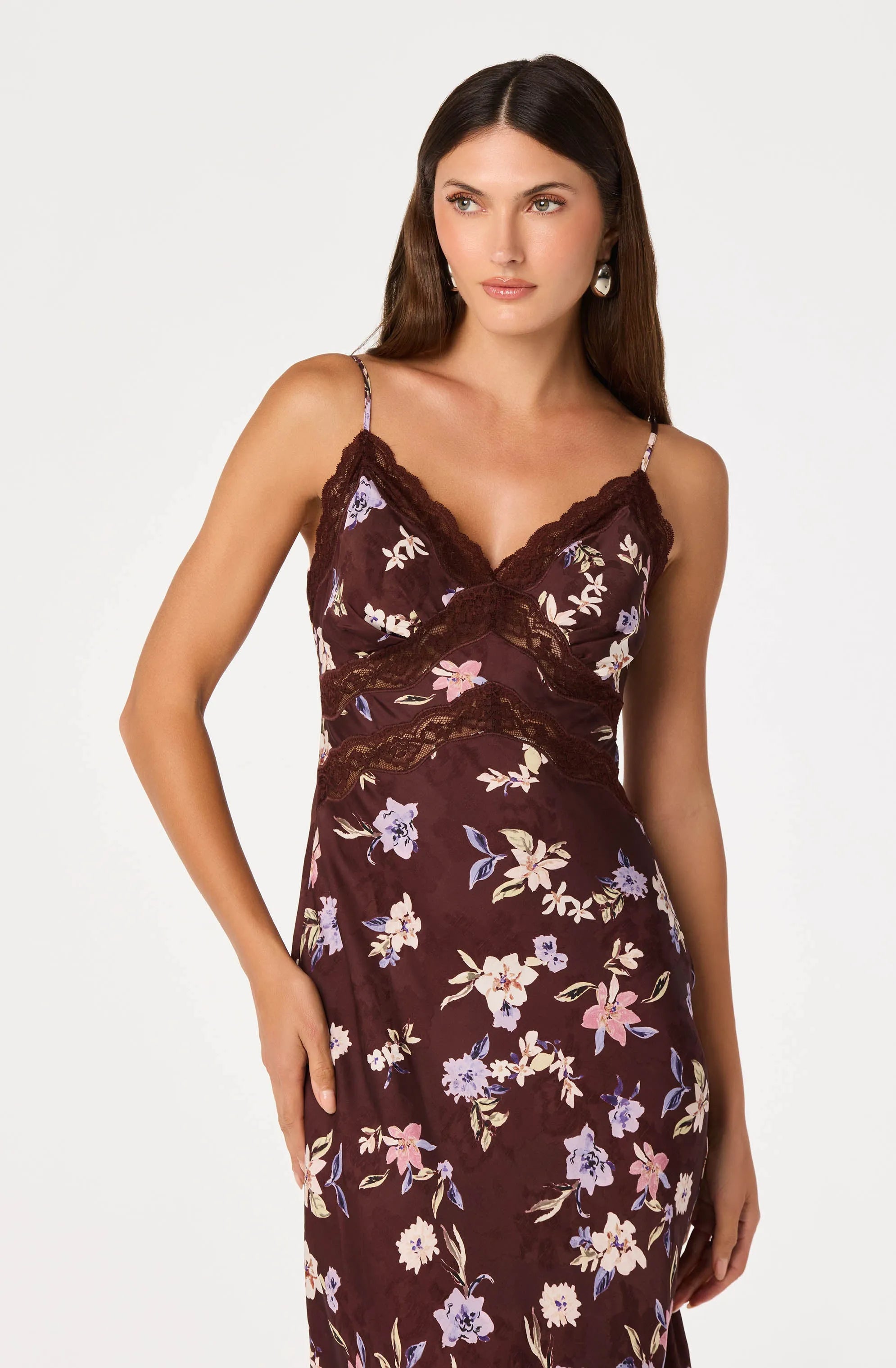 Brown floral