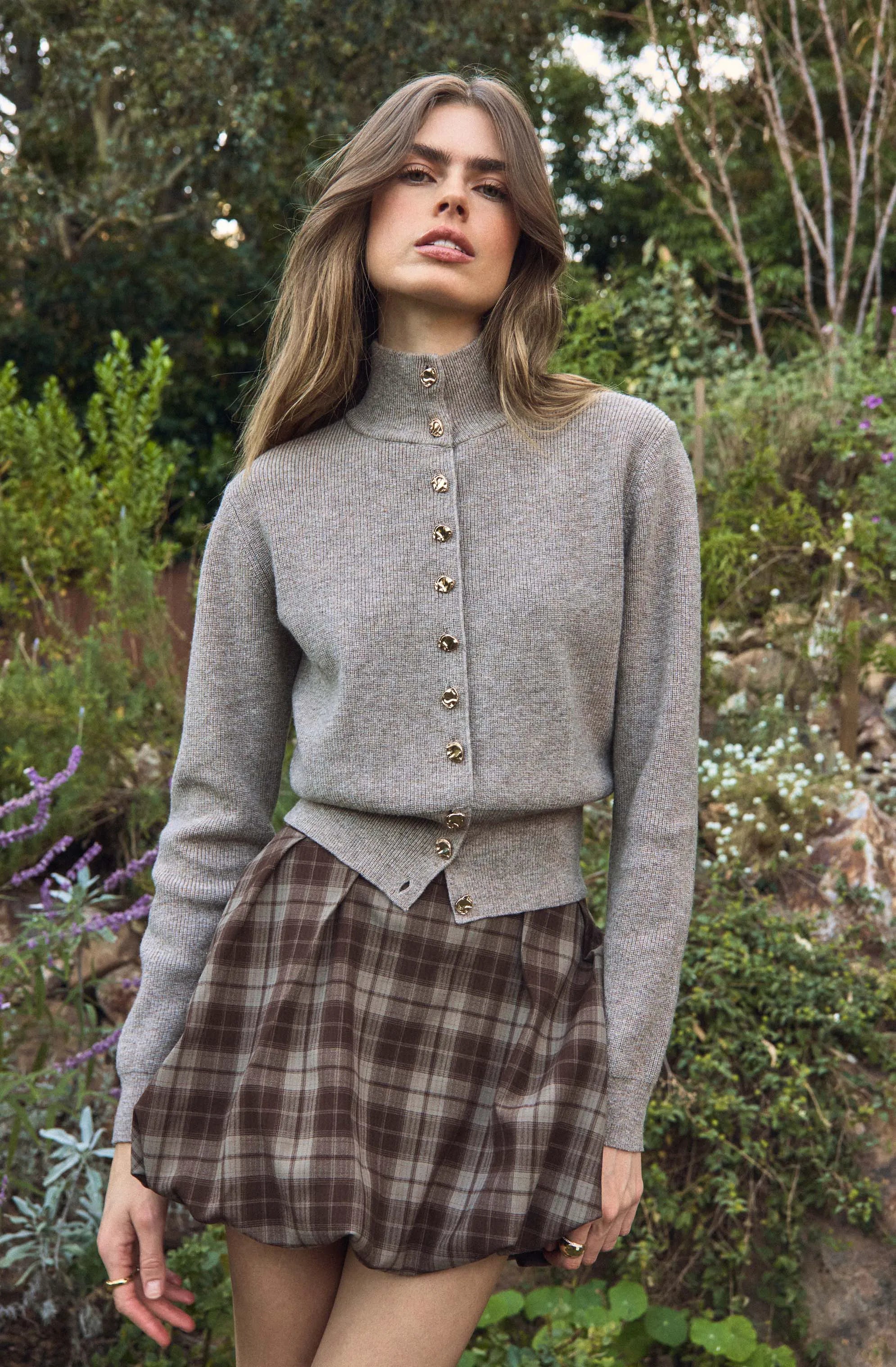 Brown plaid