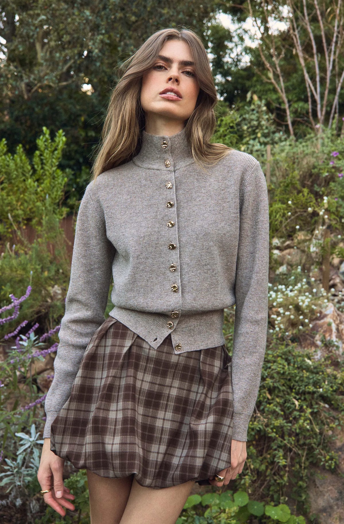 Brown plaid