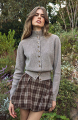 Brown plaid