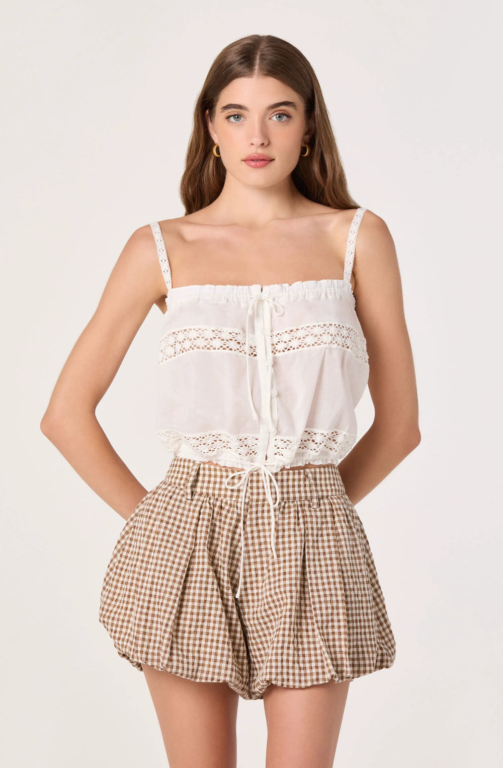 Brown gingham
