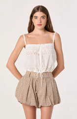 Brown gingham