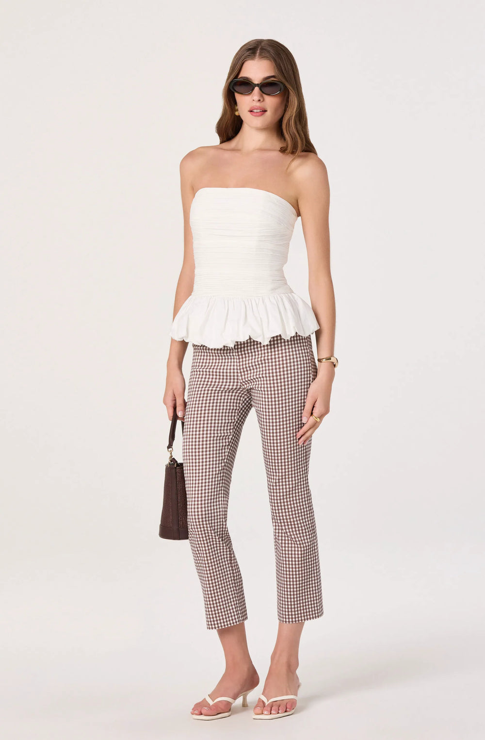 Brown gingham