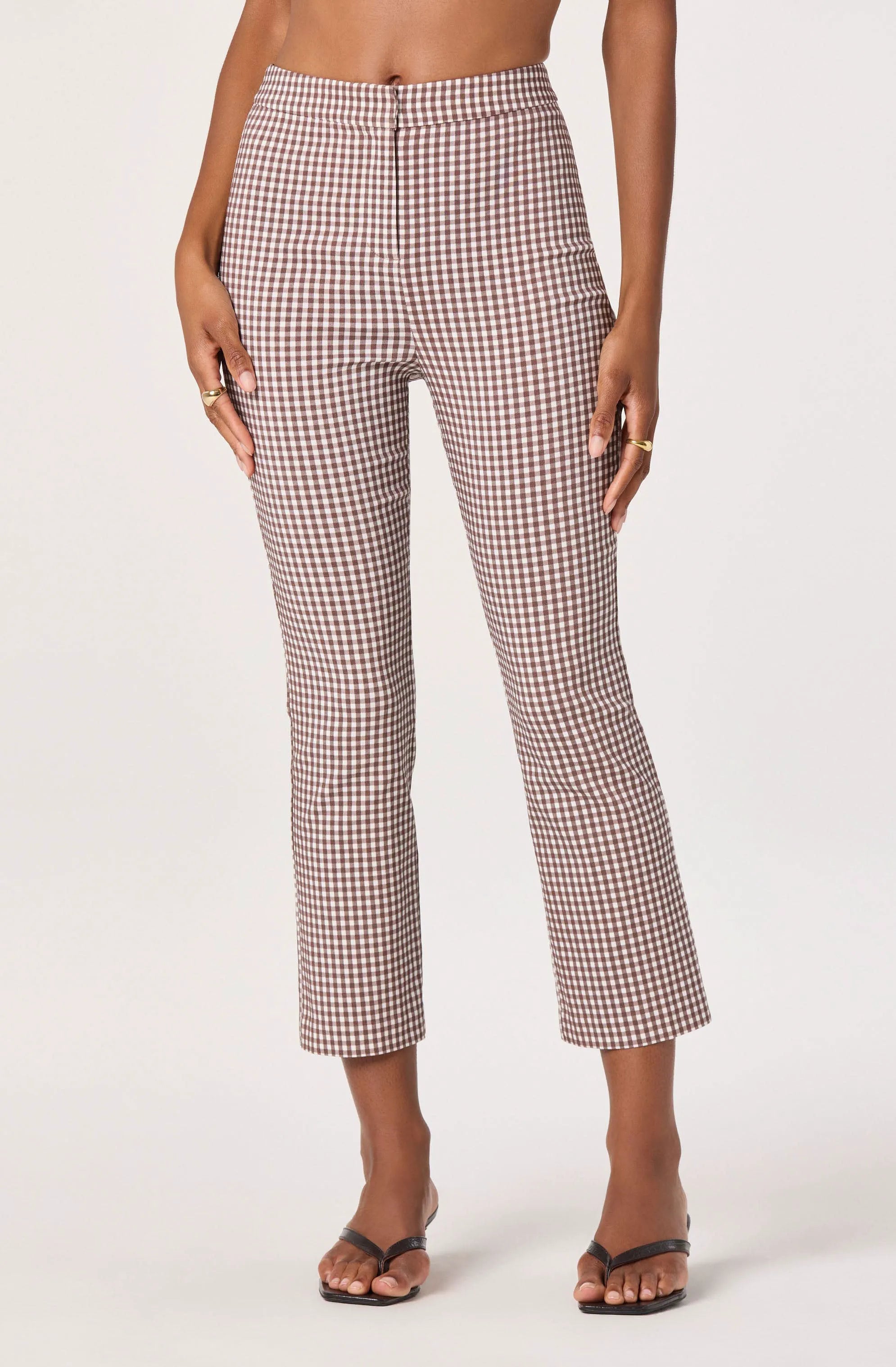 Brown gingham