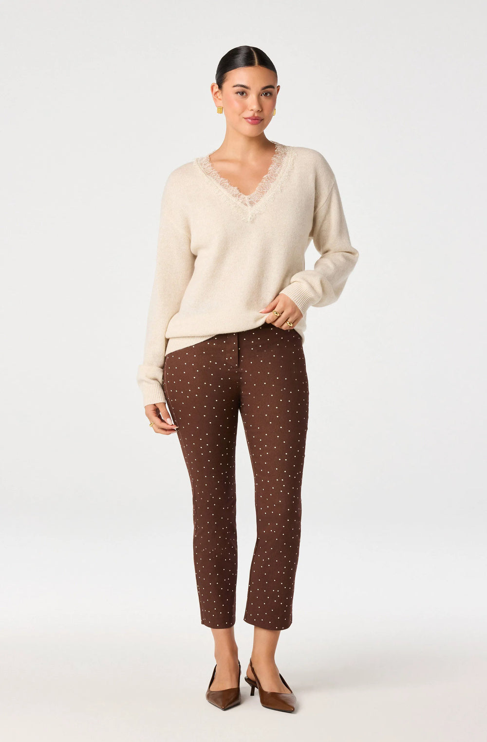 Brown polka dot
