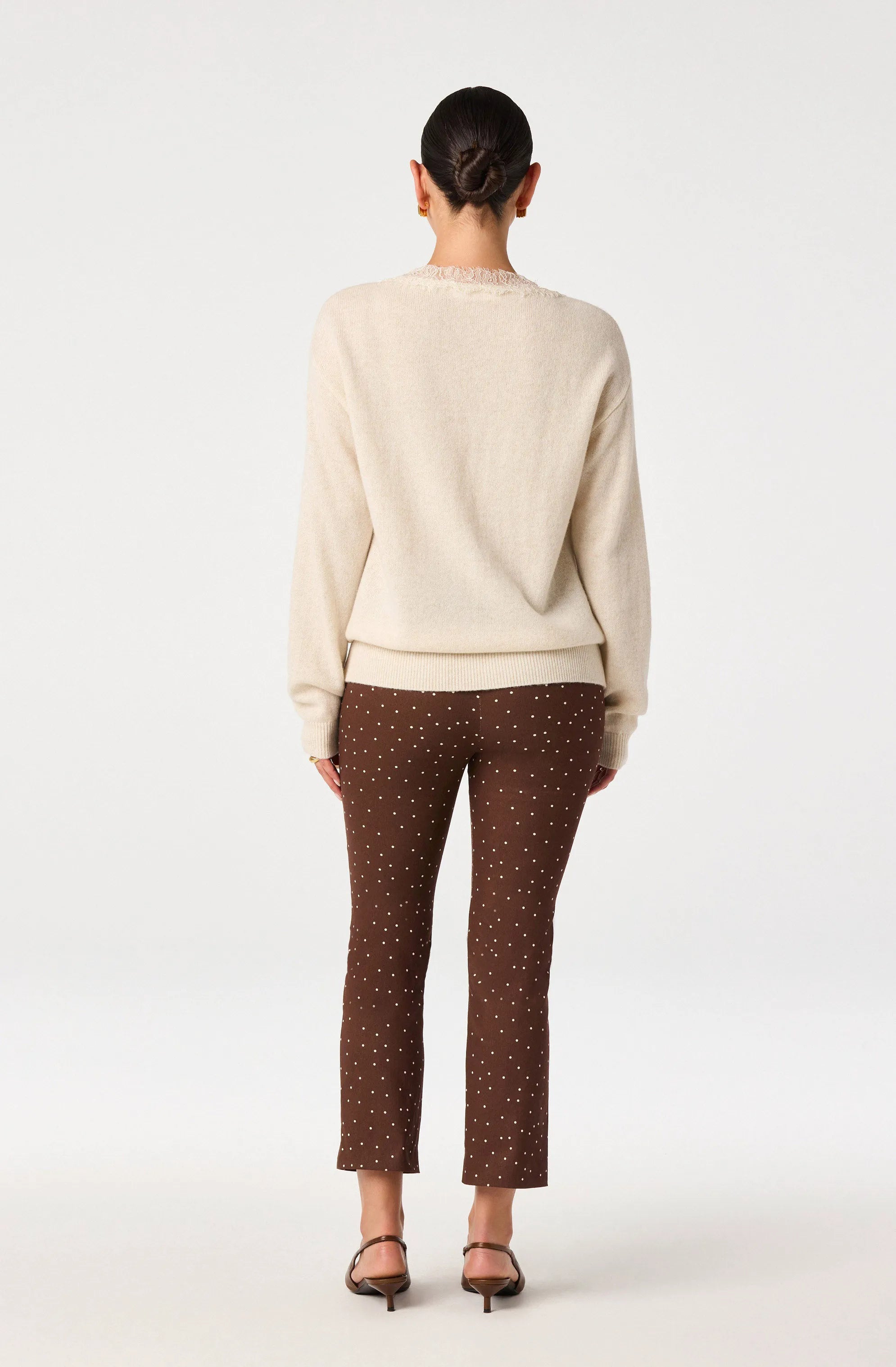 Brown polka dot