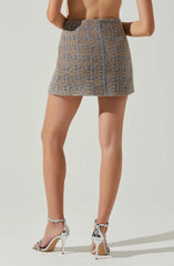 Blue taupe silver