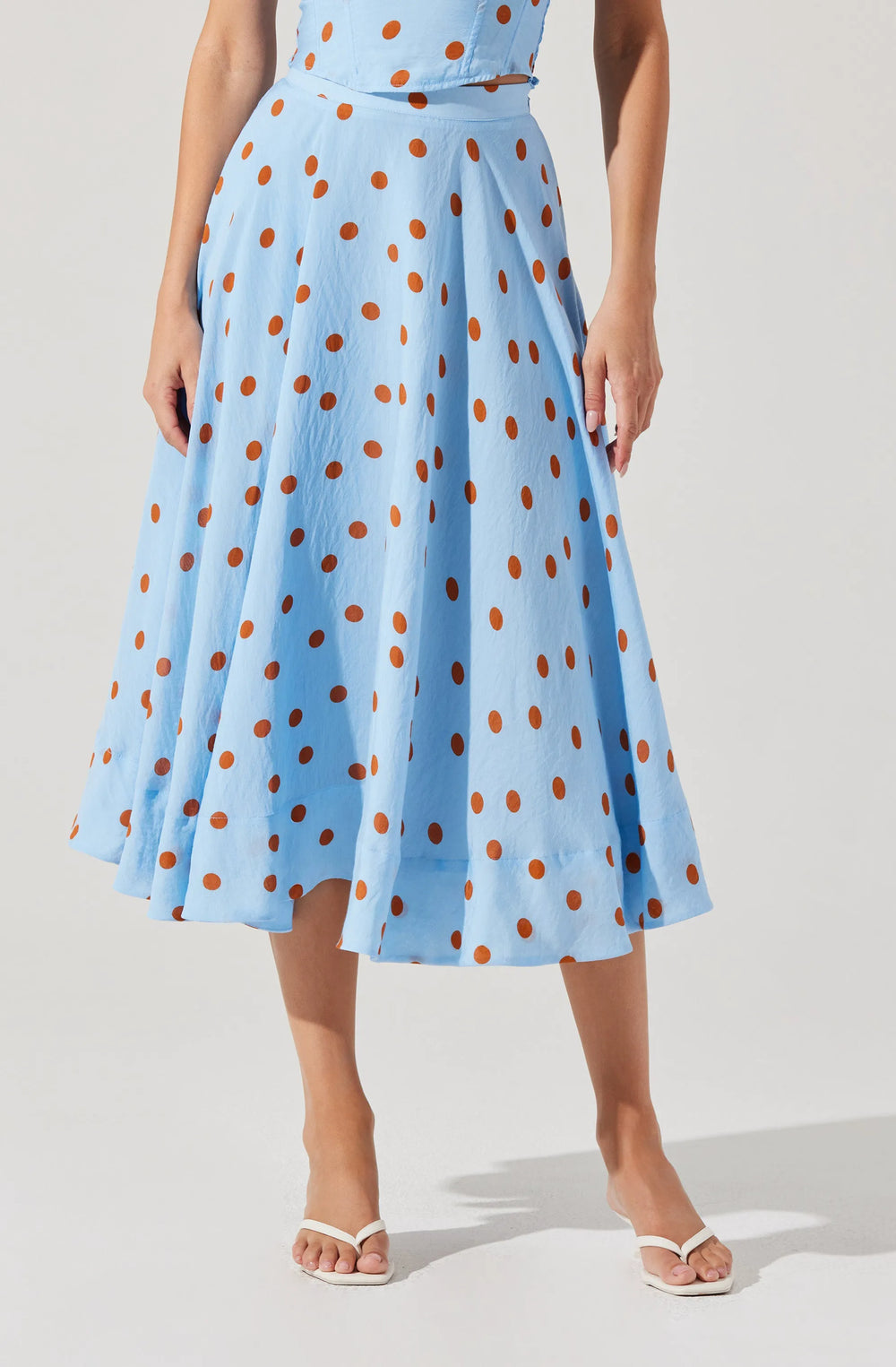 Blue rust polkadot