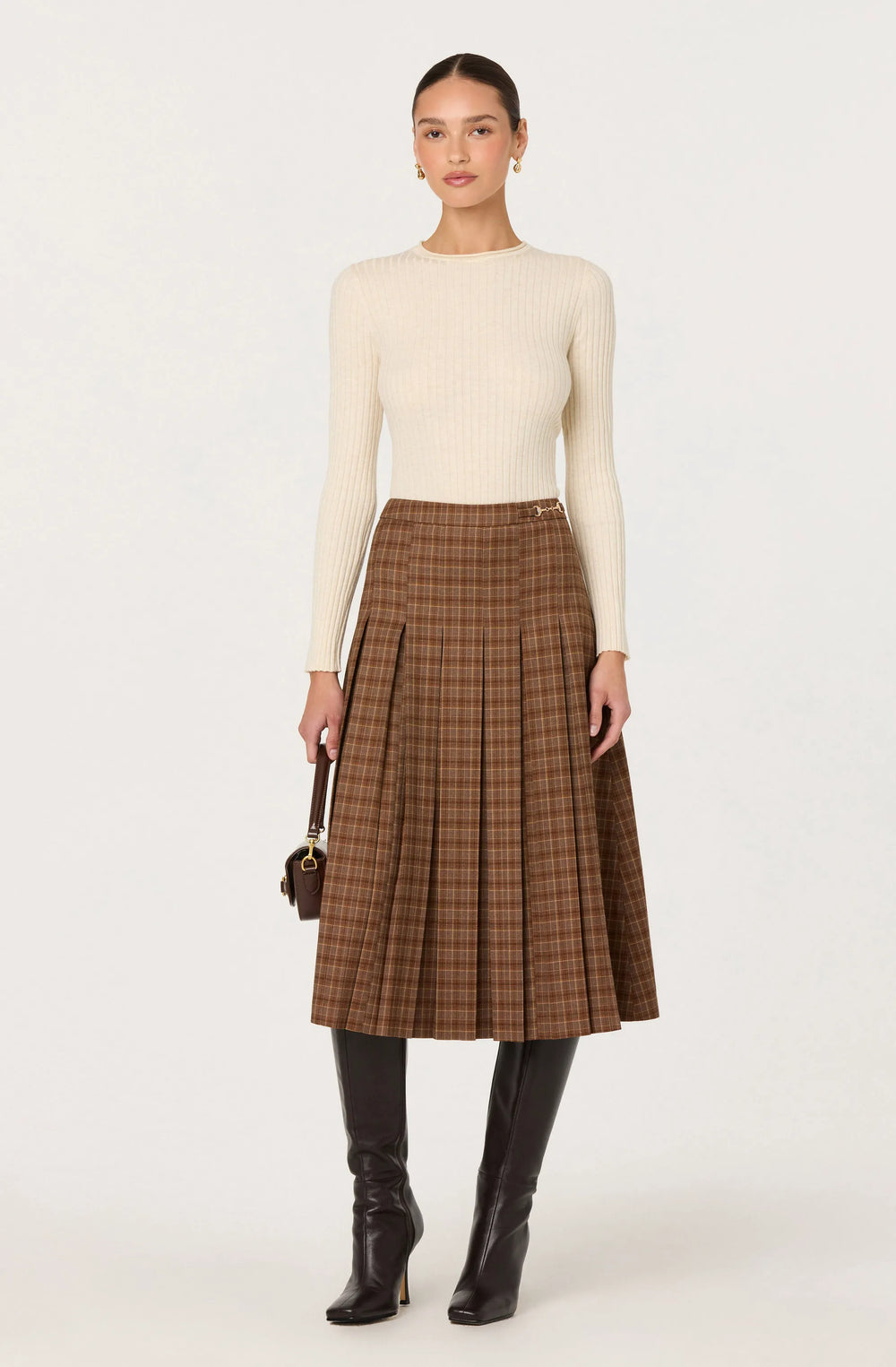 Brown plaid