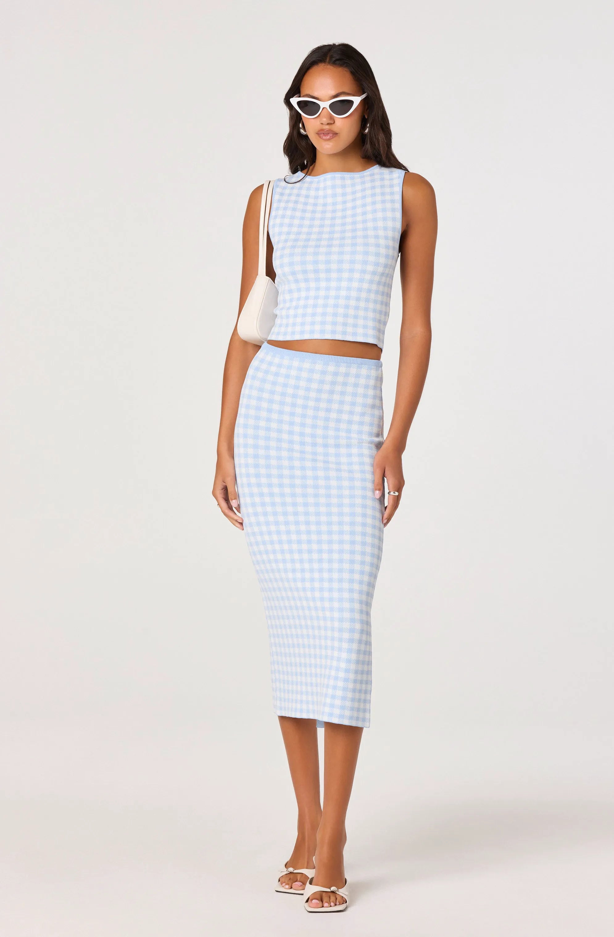 Blue gingham