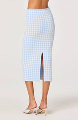 Blue gingham