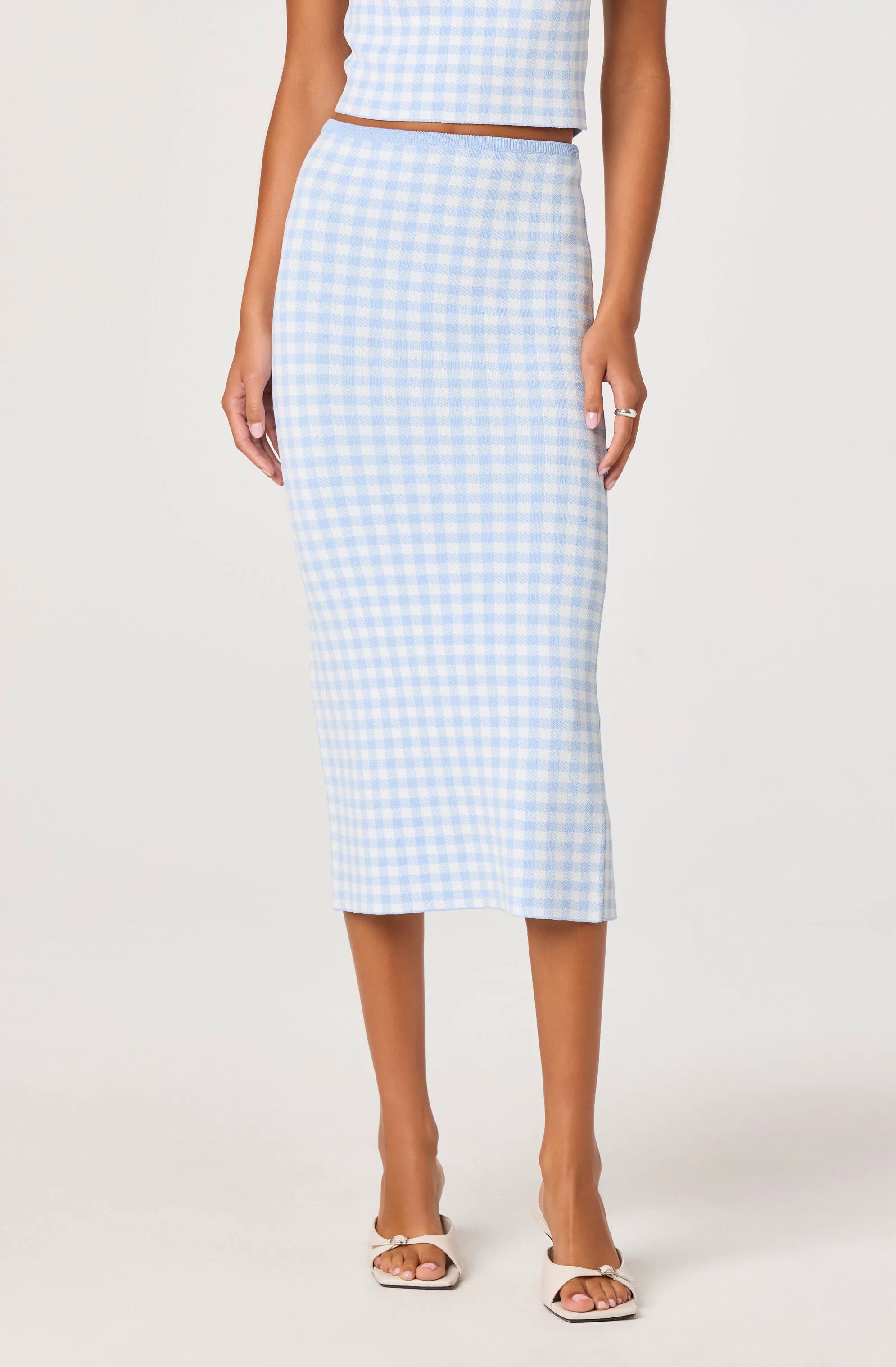 Blue gingham
