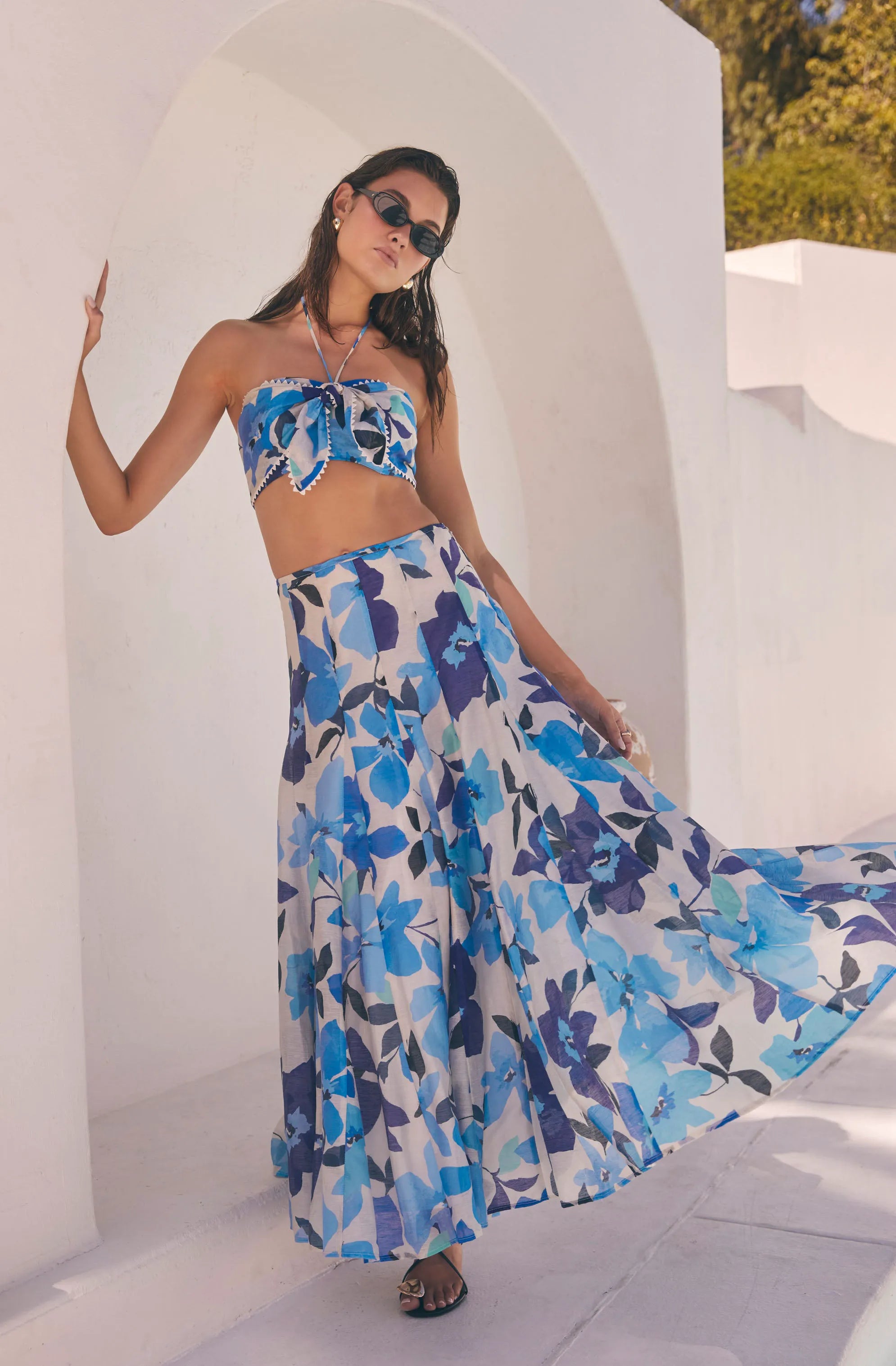 Blue floral