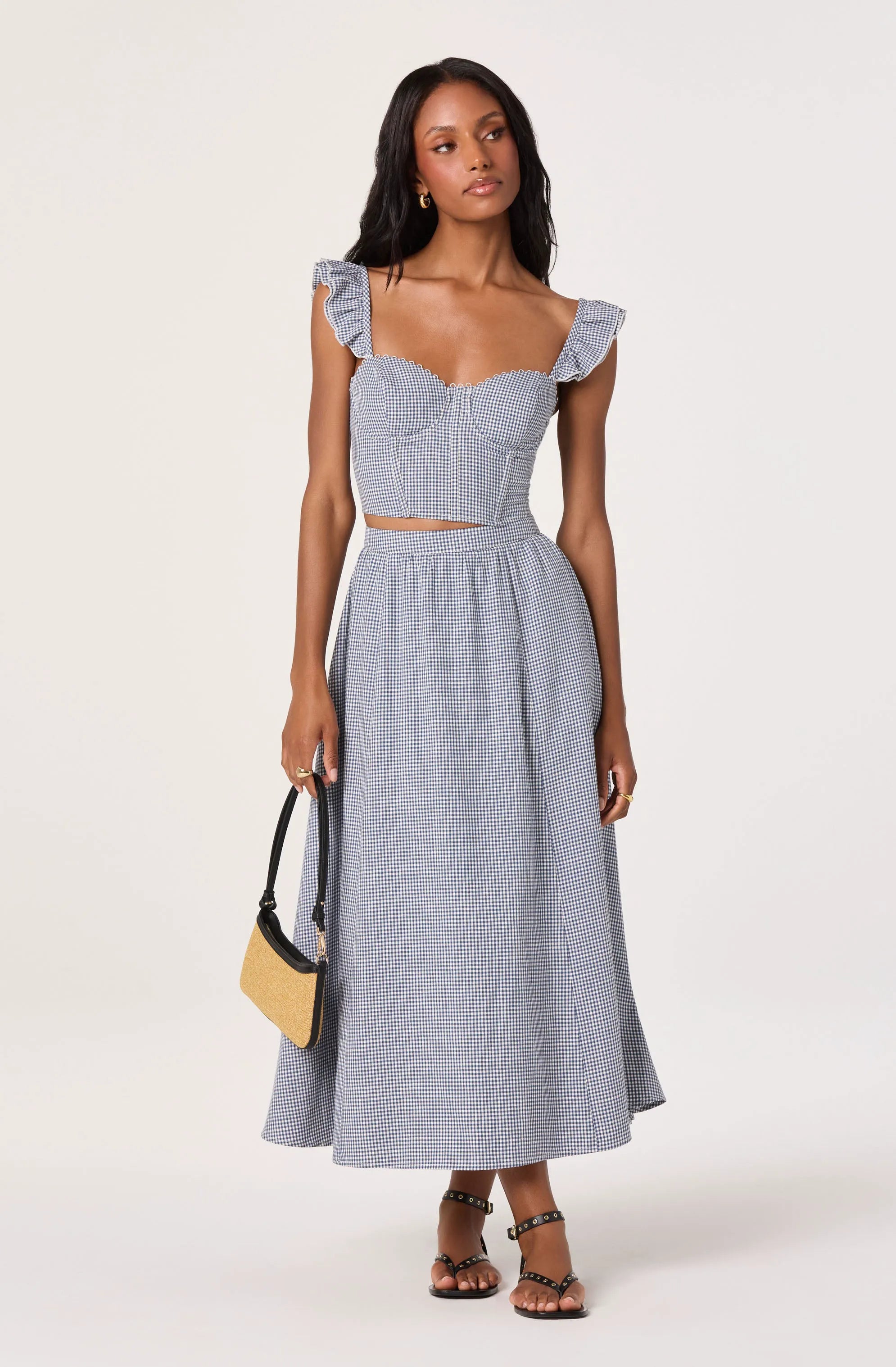 Blue gingham