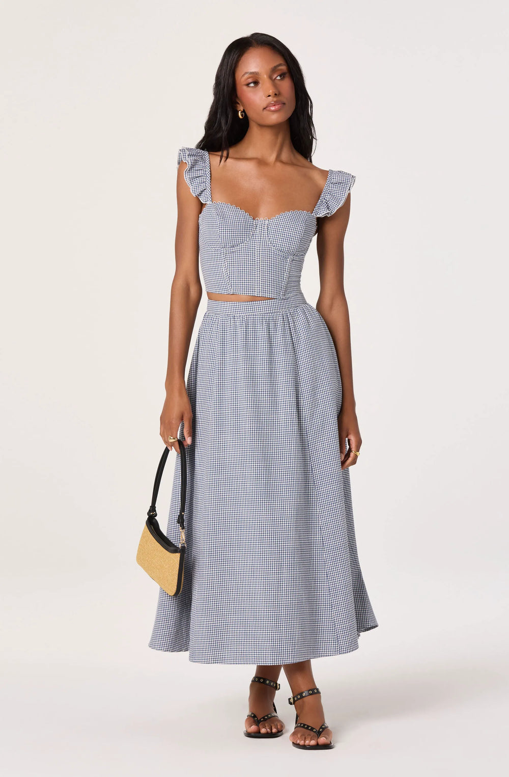 Blue gingham