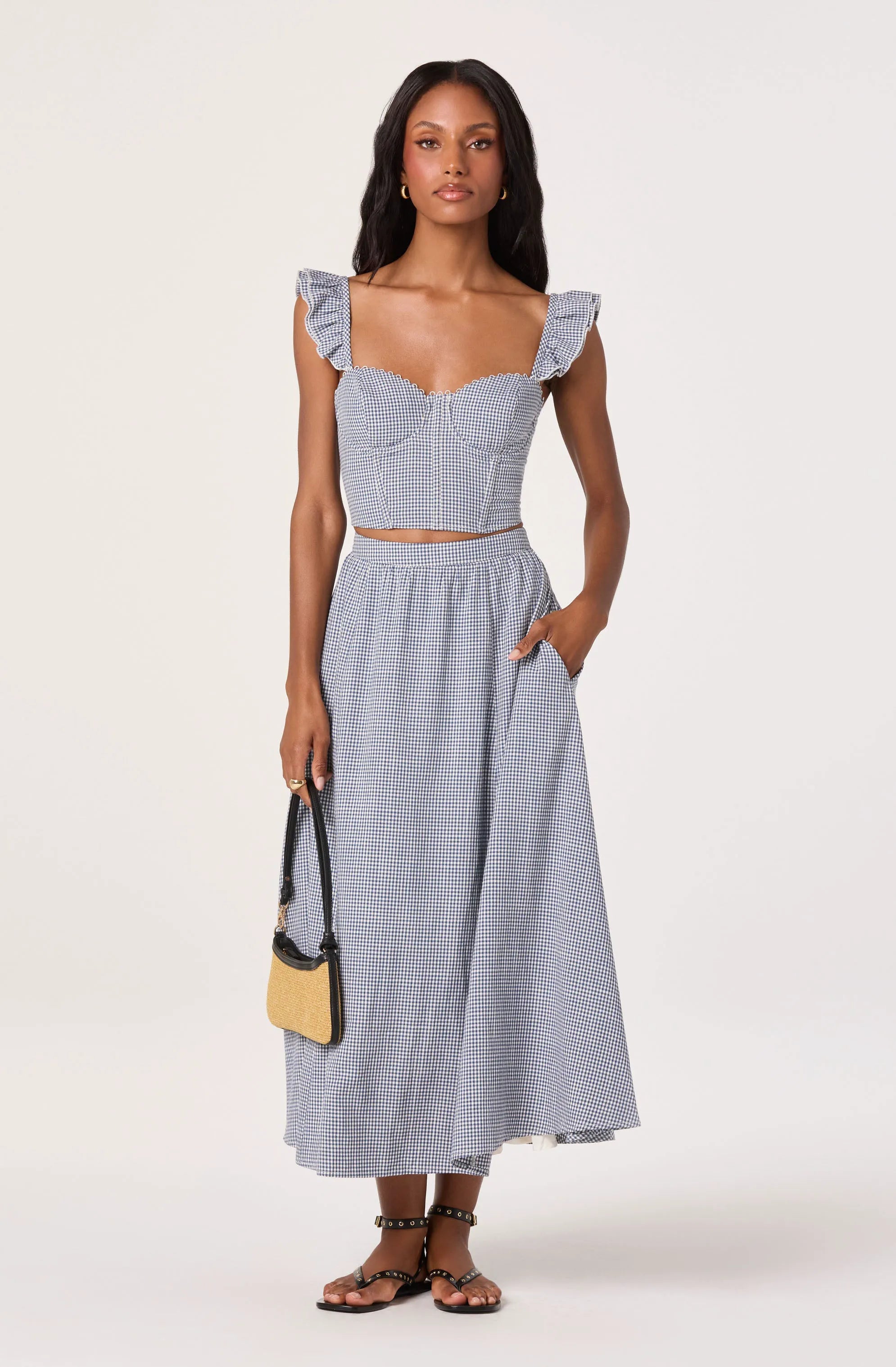 Blue gingham