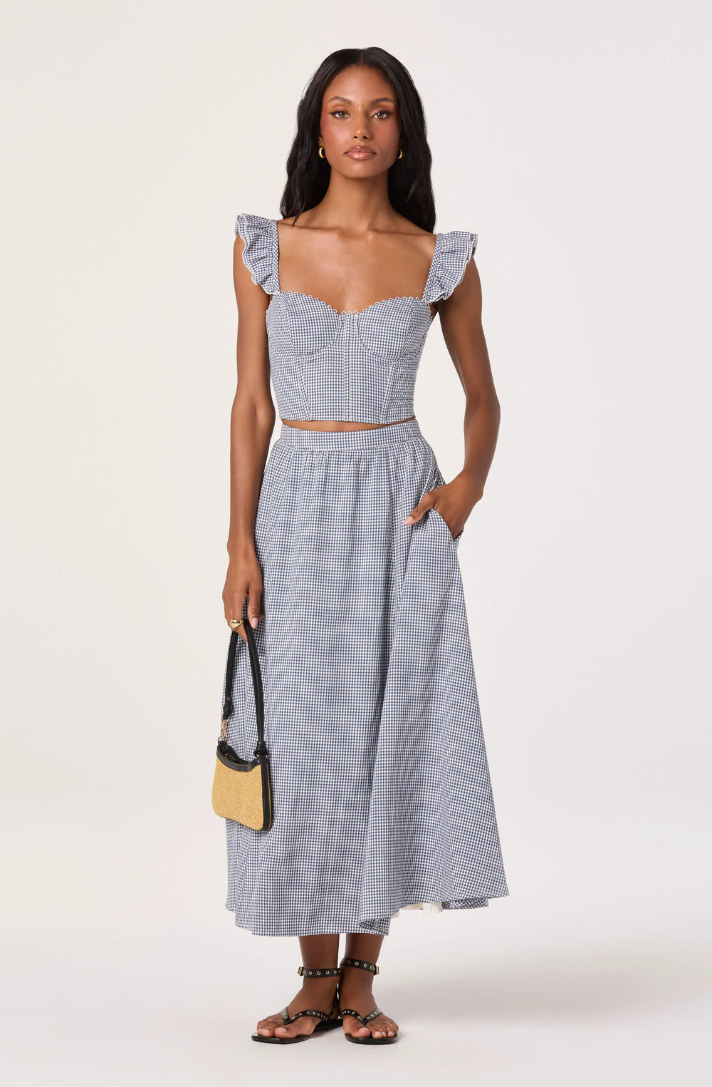 Blue gingham