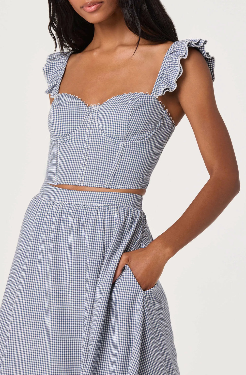 Blue gingham