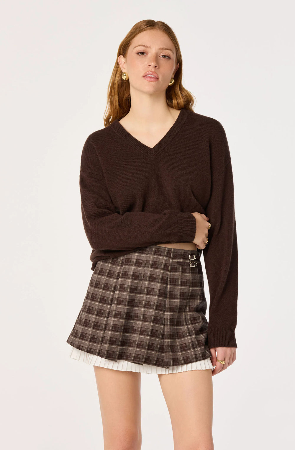 Burgundy plaid