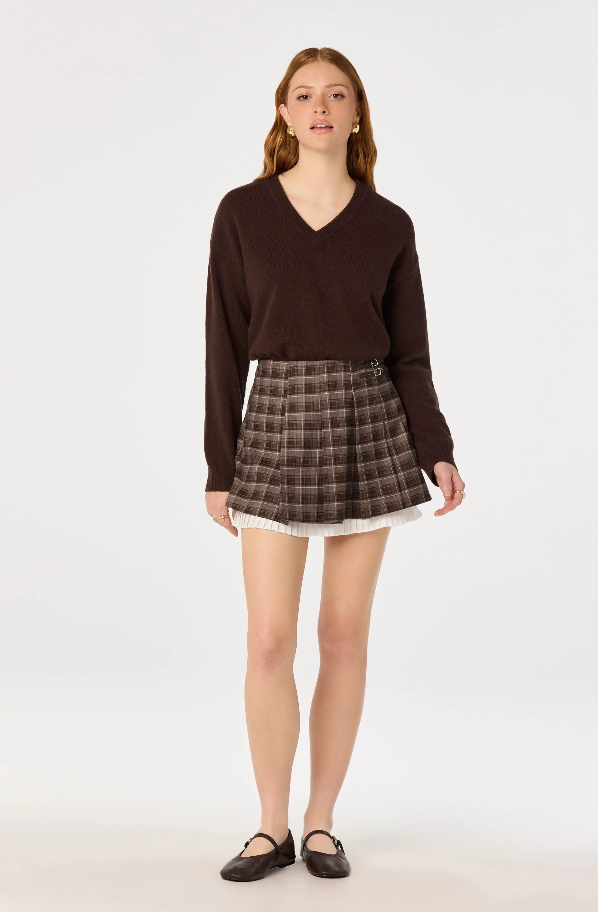 Burgundy plaid