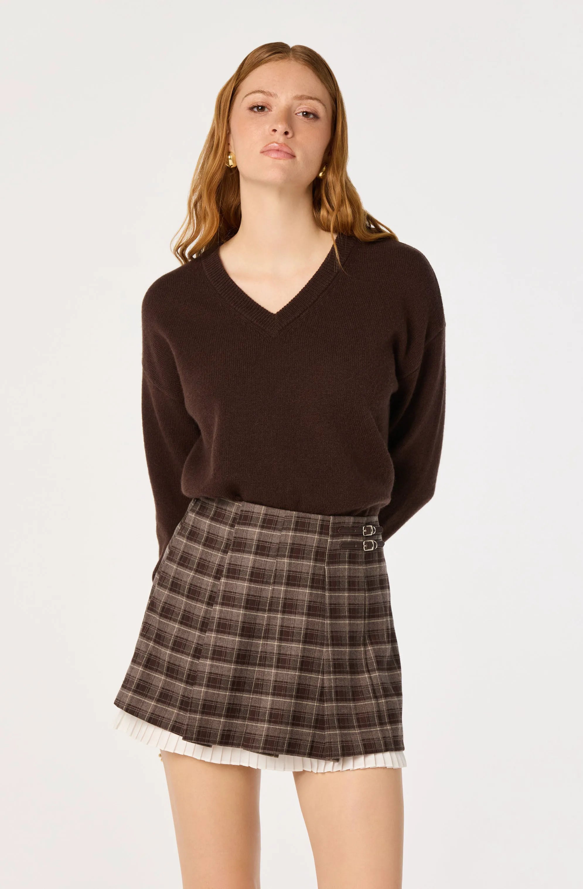Burgundy plaid