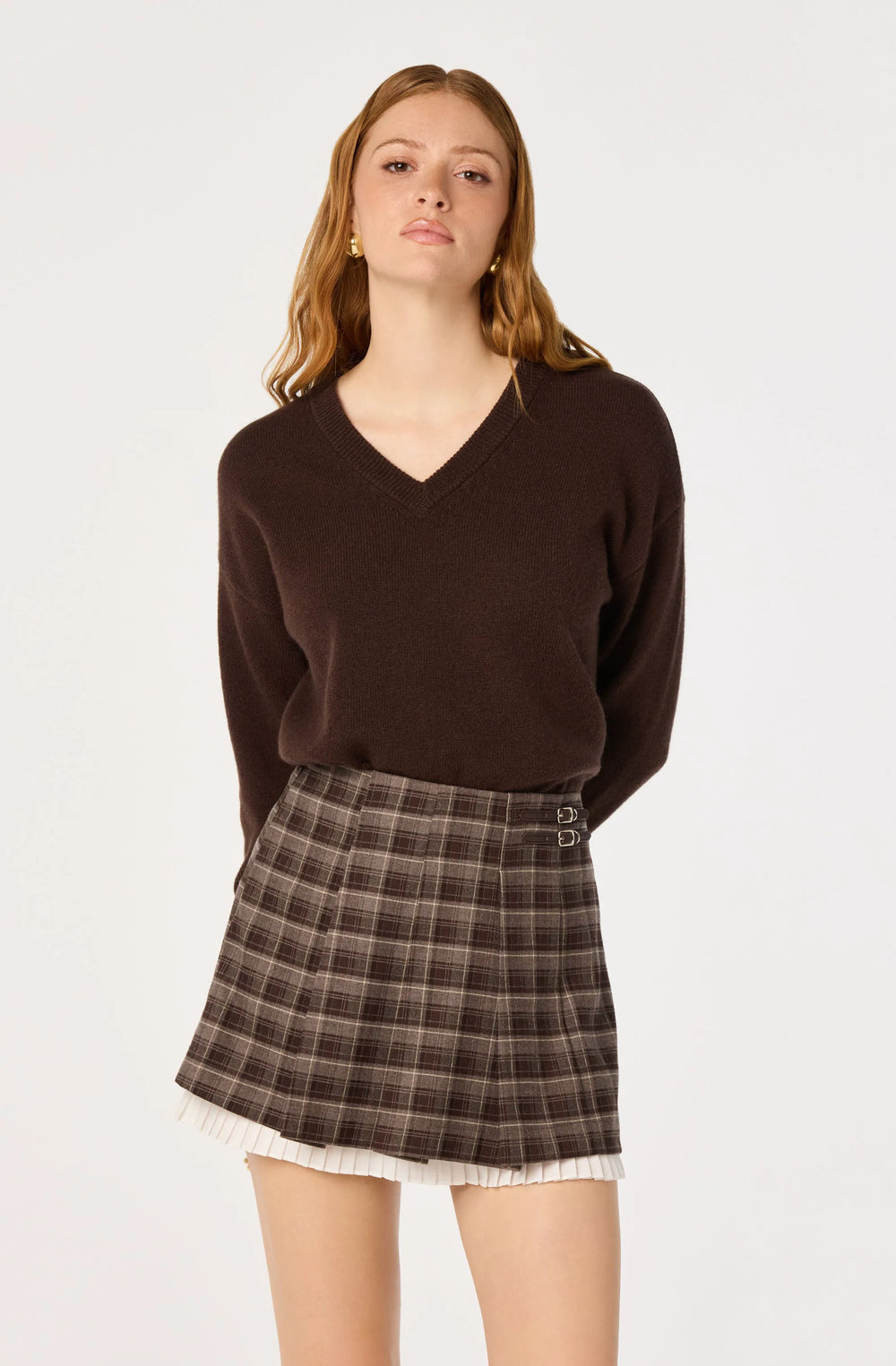 Burgundy plaid