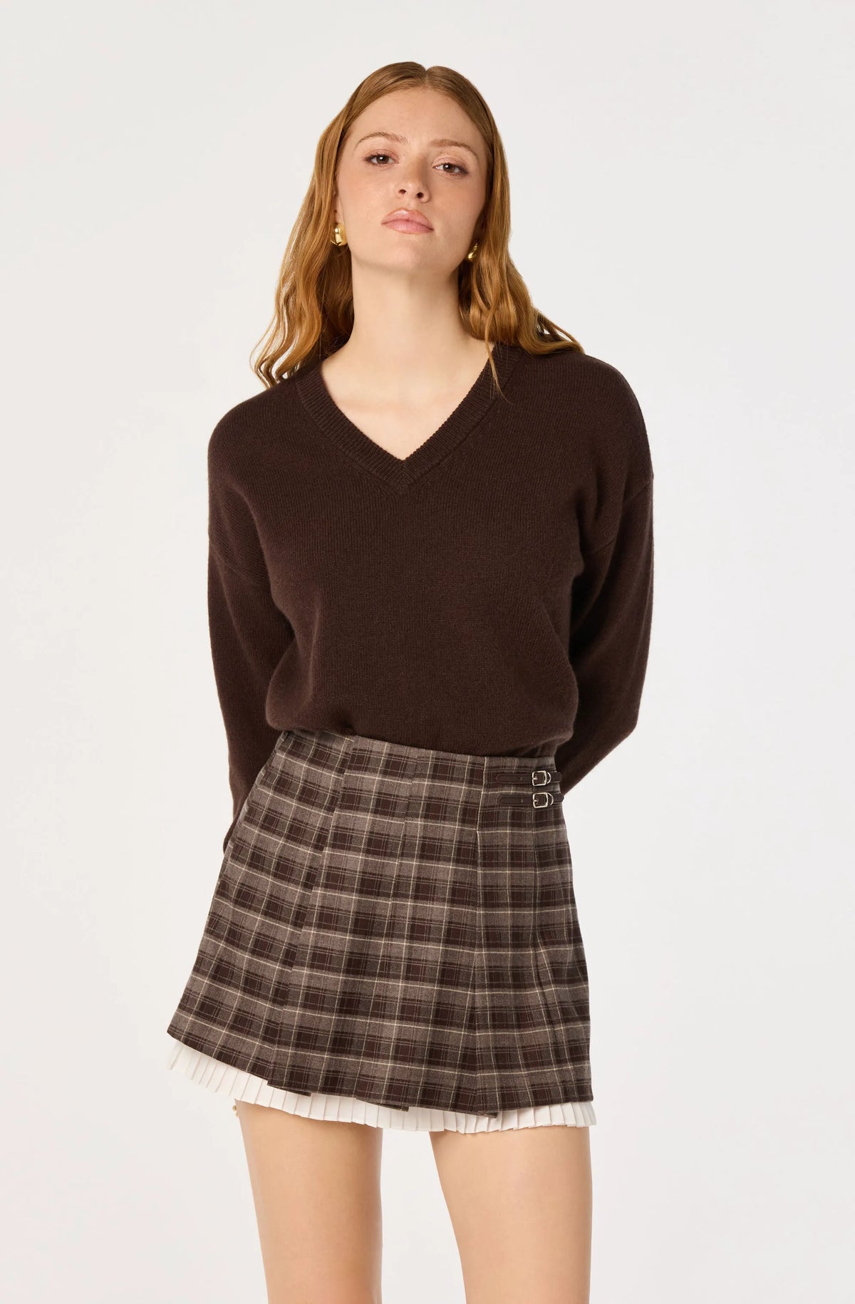 Burgundy plaid
