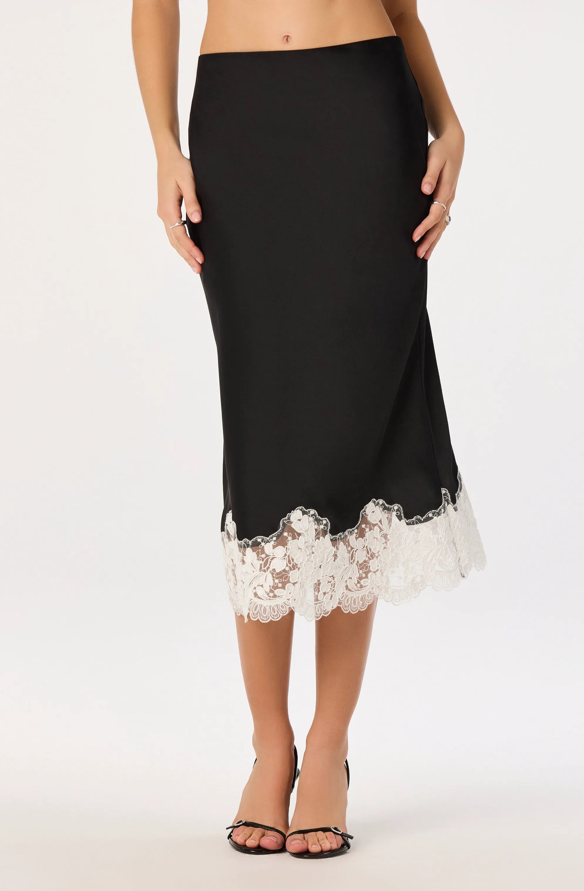 Black white lace