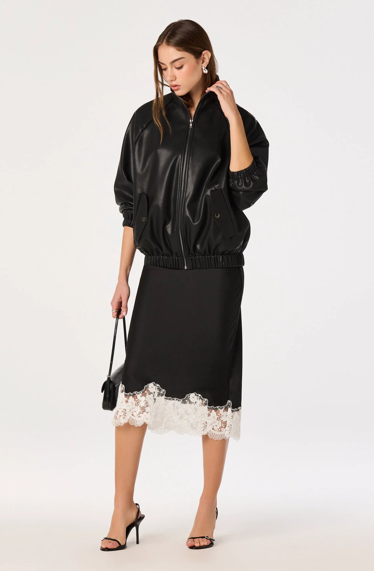 Black white lace