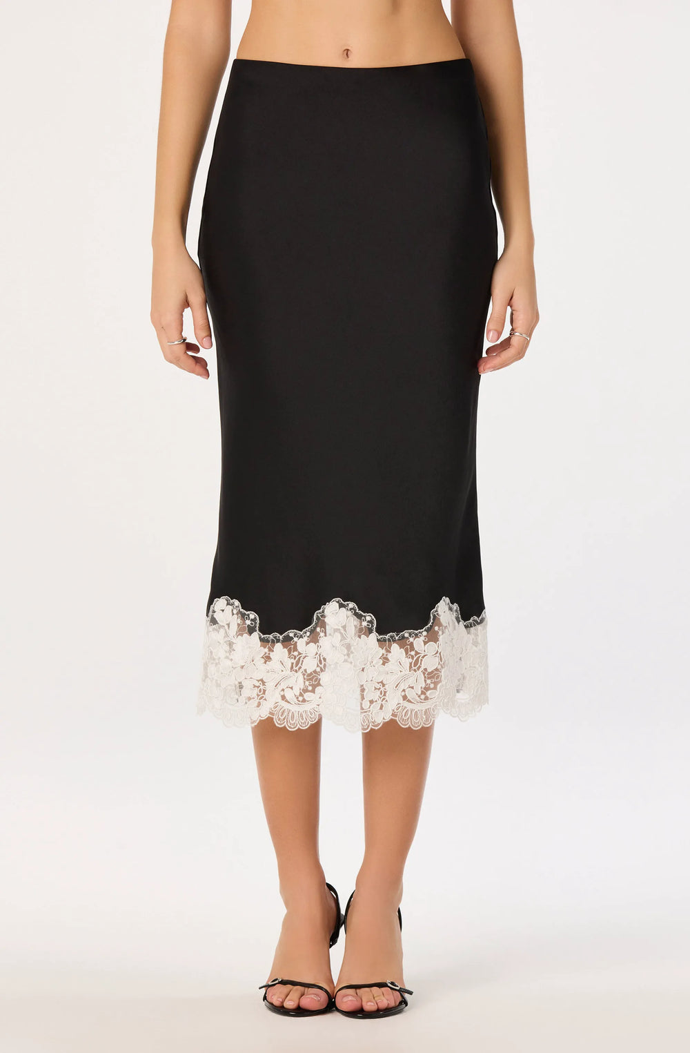 Black white lace