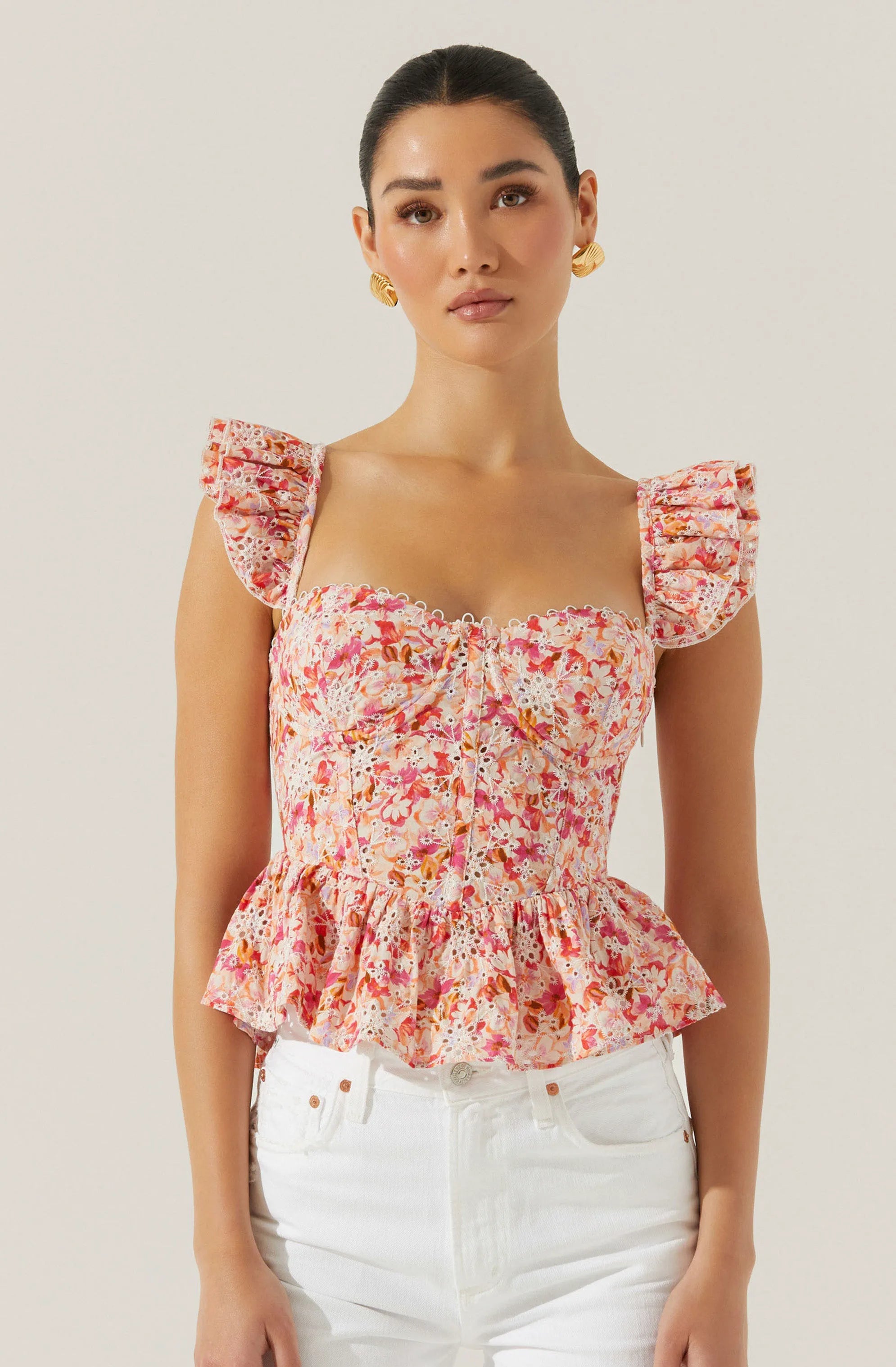 Pink multi floral