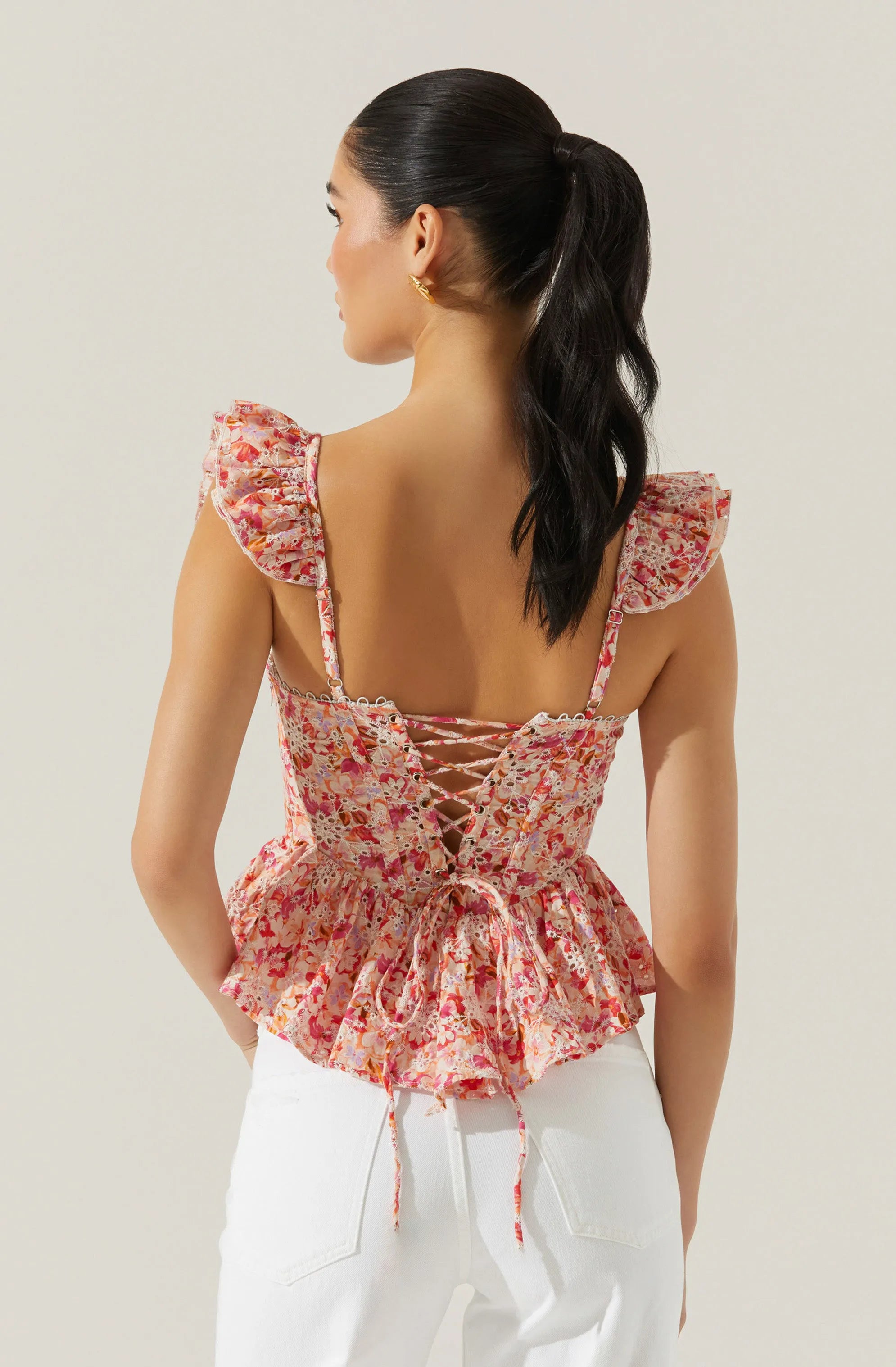 Pink multi floral